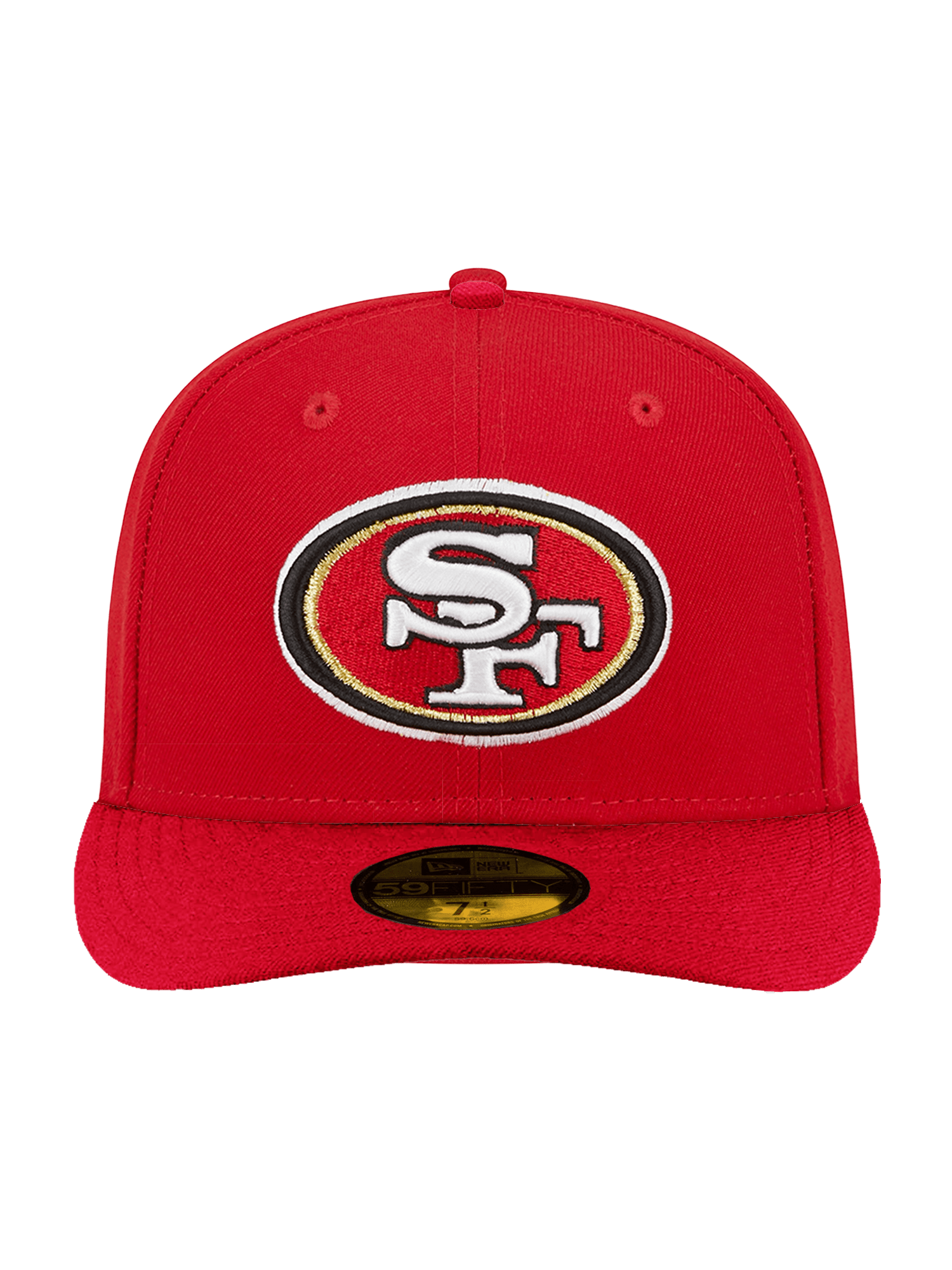 San Francisco 49ers New Era NFL Team Pre-Curved 59FIFTY Fitted Hat - Red