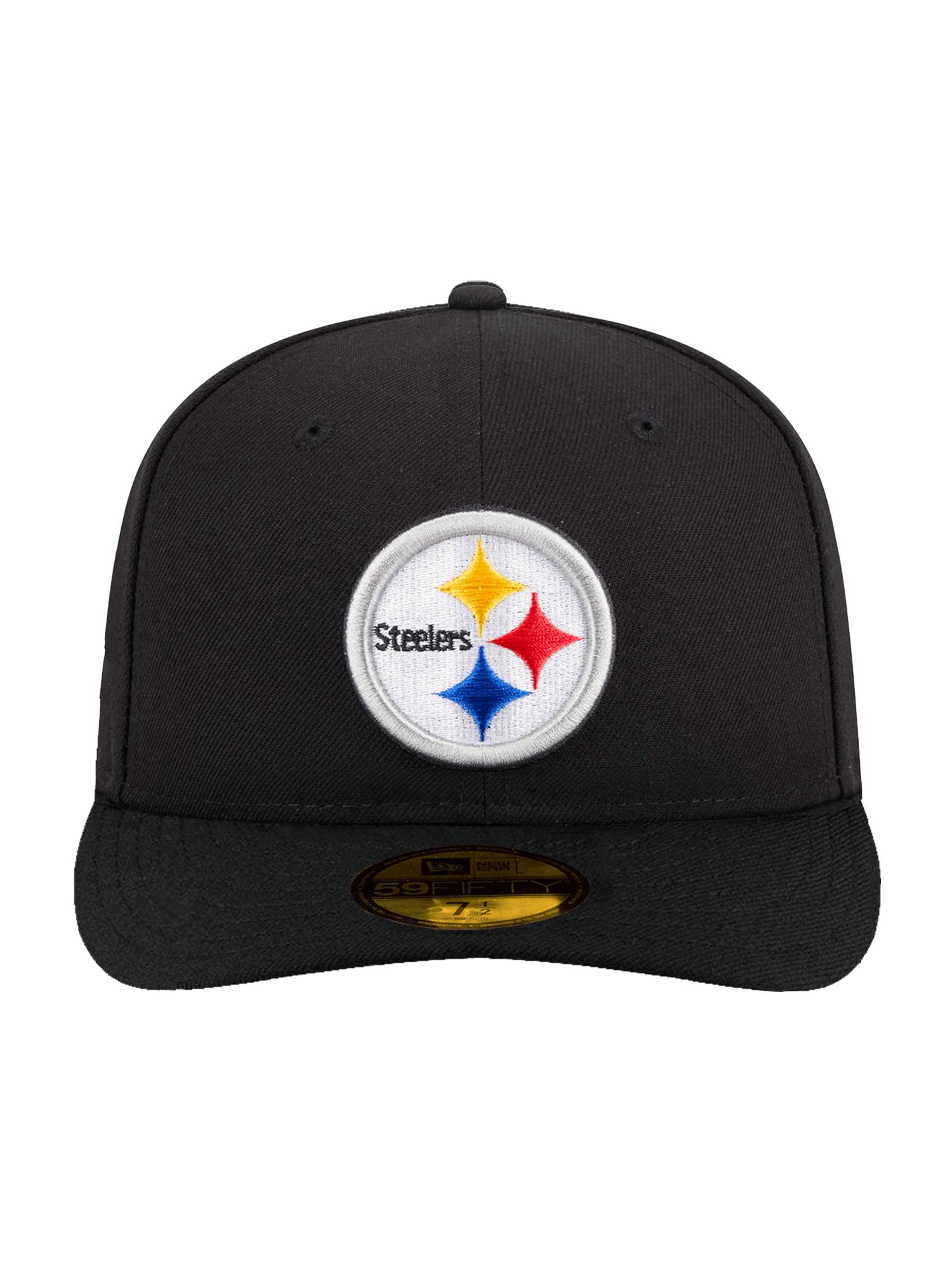 Pittsburgh Steelers New Era NFL Team Pre-Curved 59FIFTY Fitted Hat - Black