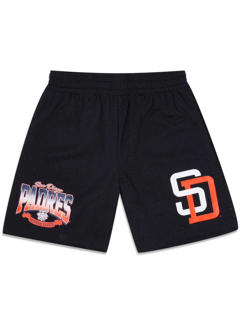 San Diego Padres New Era MLB Cooperstown Arch Mesh Shorts - Navy