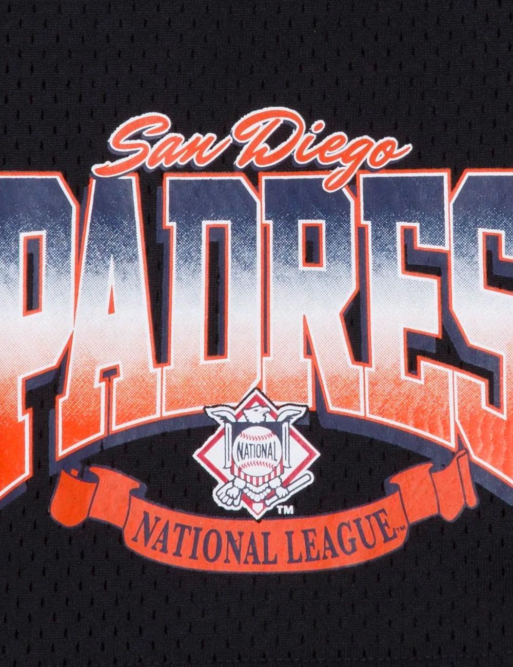 San Diego Padres New Era MLB Cooperstown Arch Mesh Shorts - Navy