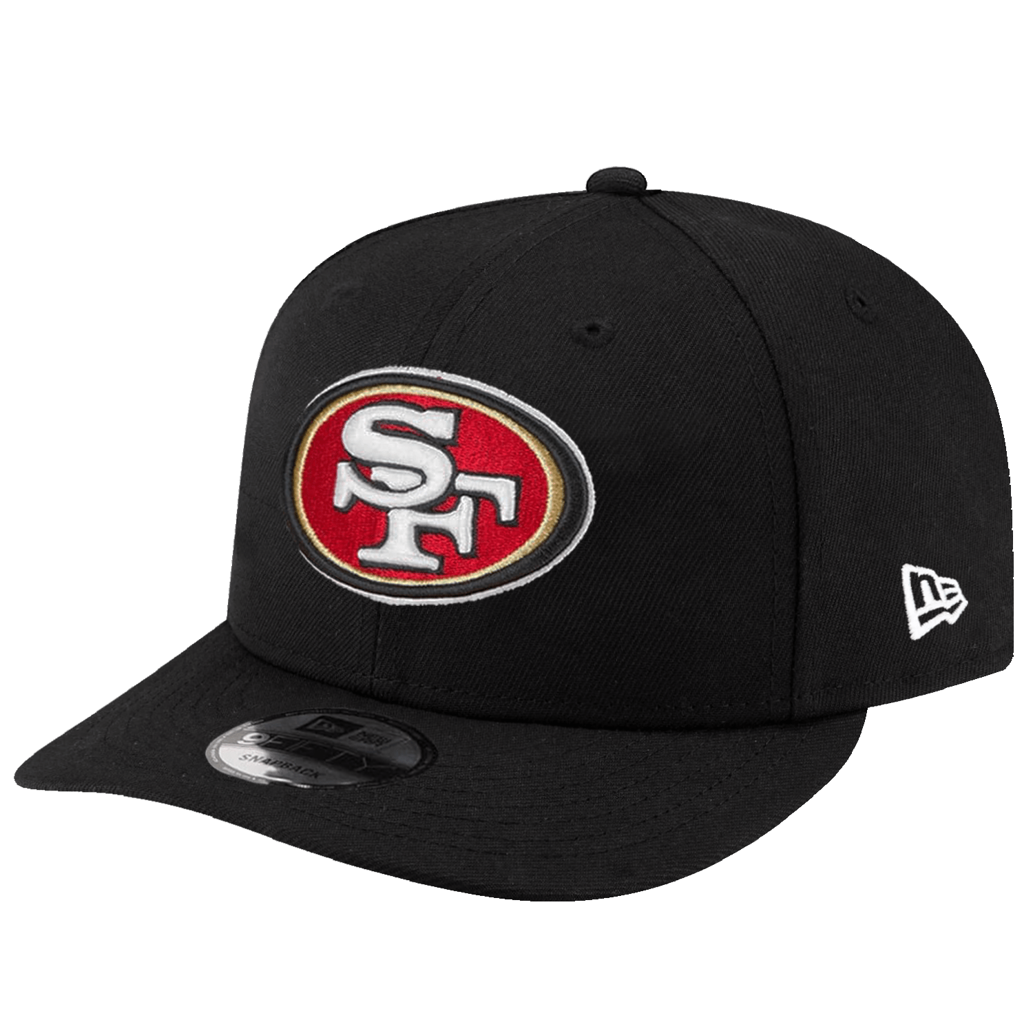 San Francisco 49ers New Era NFL Team 9FIFTY Pre-Curved Snapback Hat - Black