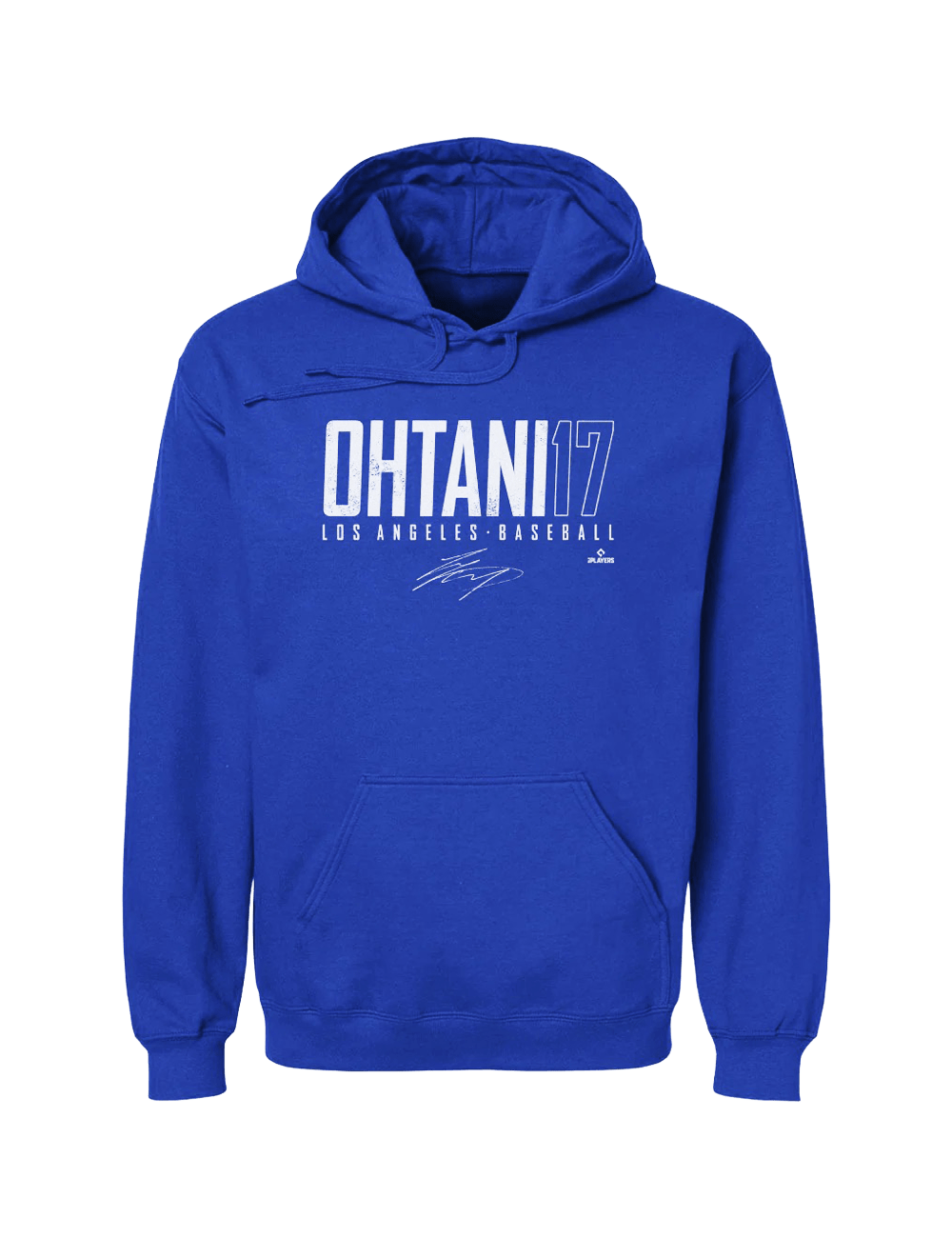 Shohei Ohtani Los Angeles Dodgers 500 Level MLB Name & Number Hoodie Jumper - Blue