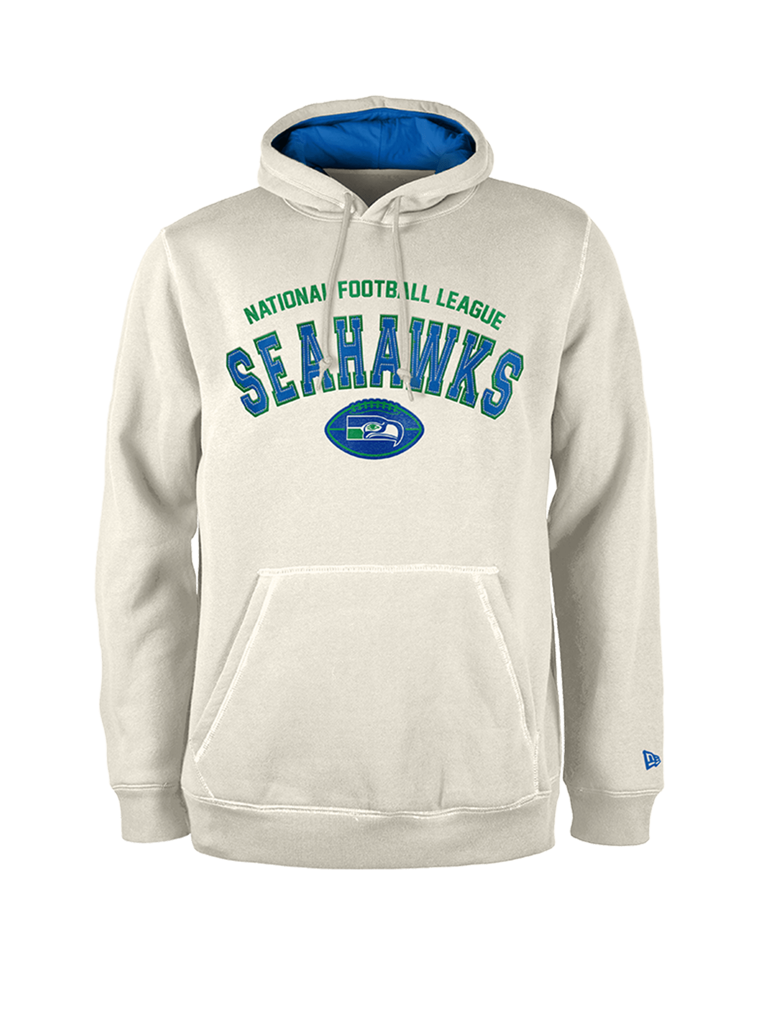 Seattle Seahawks New Era NFL 24 Sideline Historic Hoodie Jumper - Stone