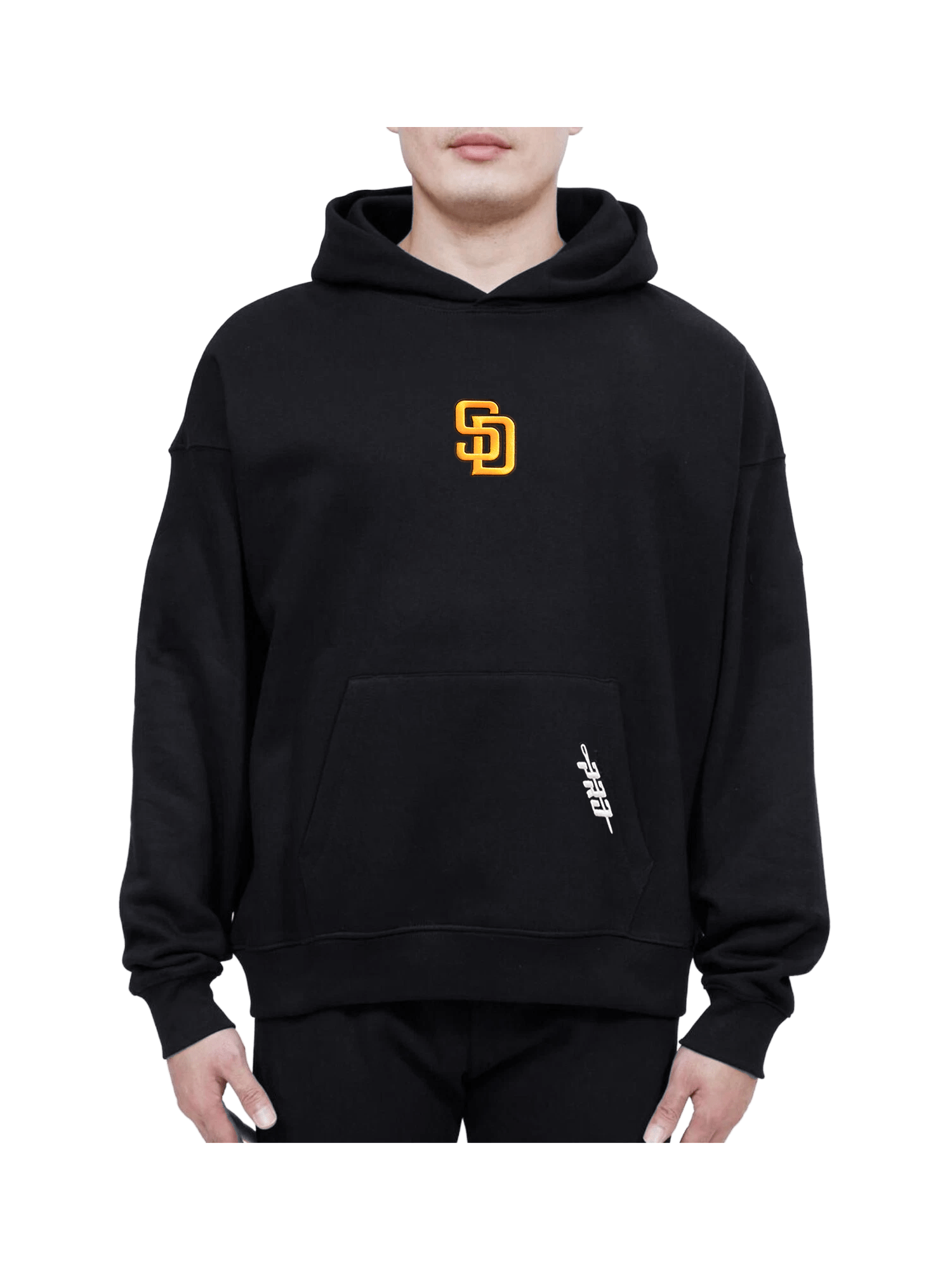 San Diego Padres Pro Standard MLB Icon Drop Shoulder Hoodie Jumper - Black