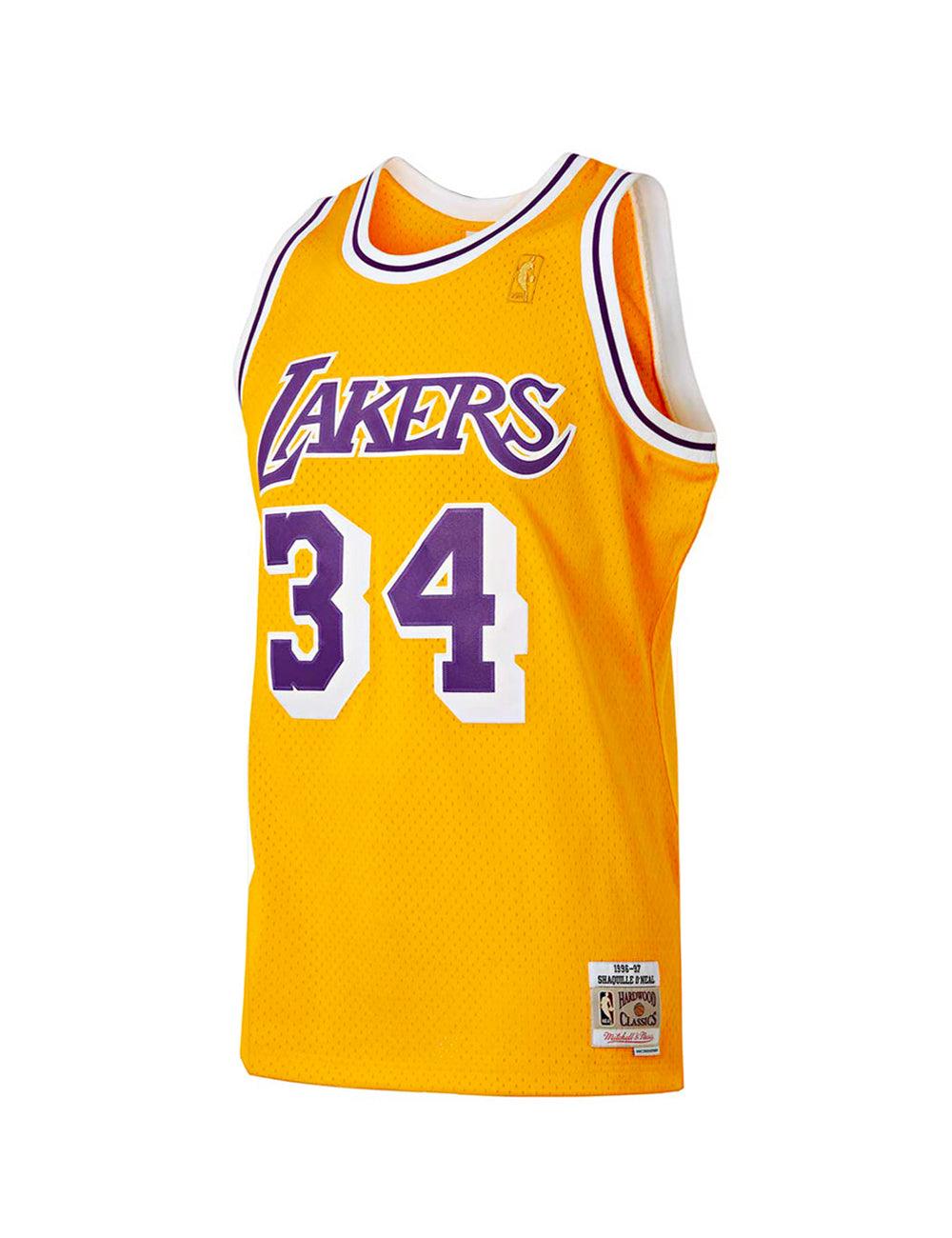 Shaquille O'Neal Los Angeles Lakers Mitchell & Ness NBA 96-97 Swingman Jersey - Gold