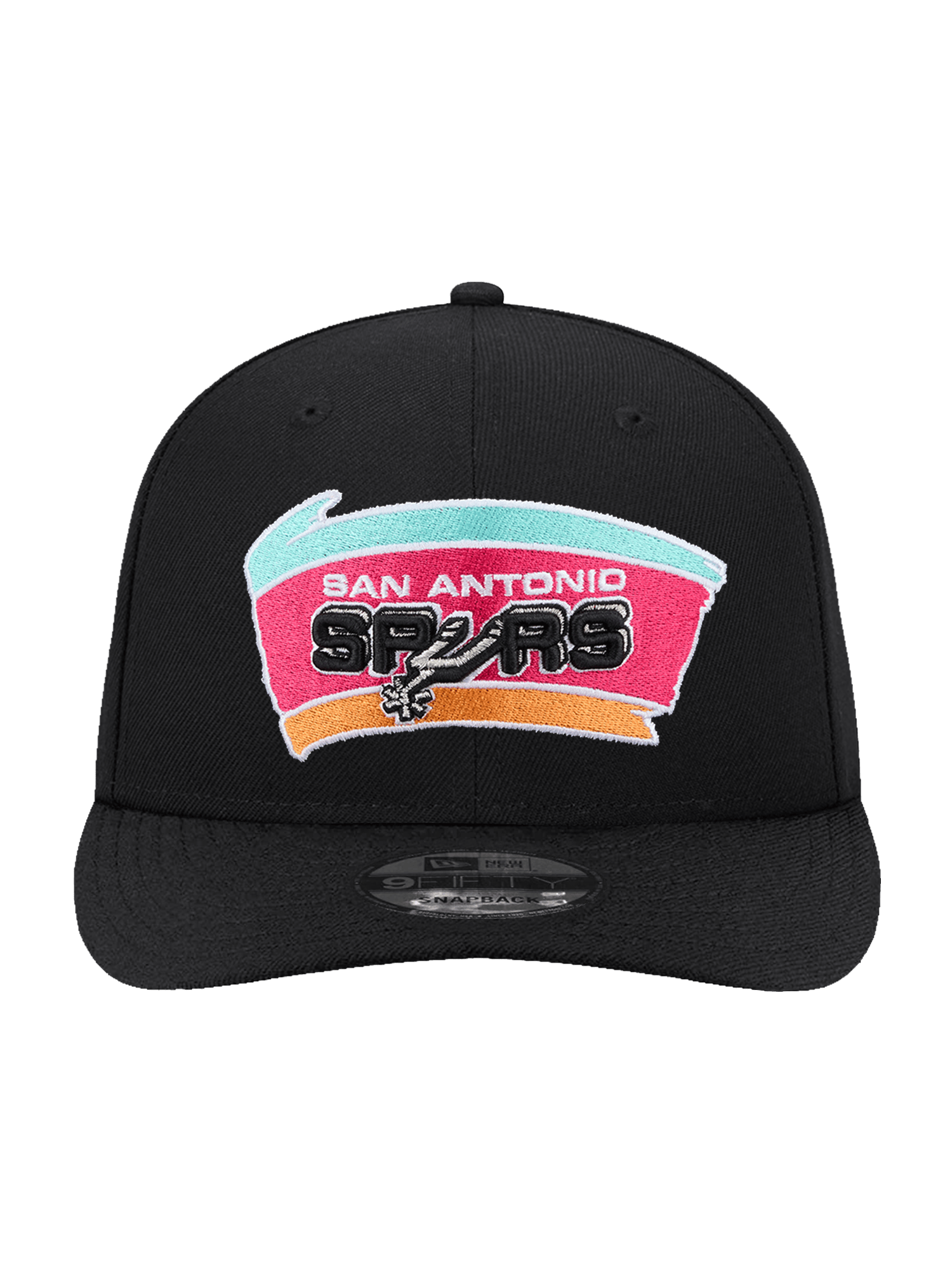 San Antonio Spurs New Era NBA HWC 9FIFTY Pre-Curved Snapback Hat - Black