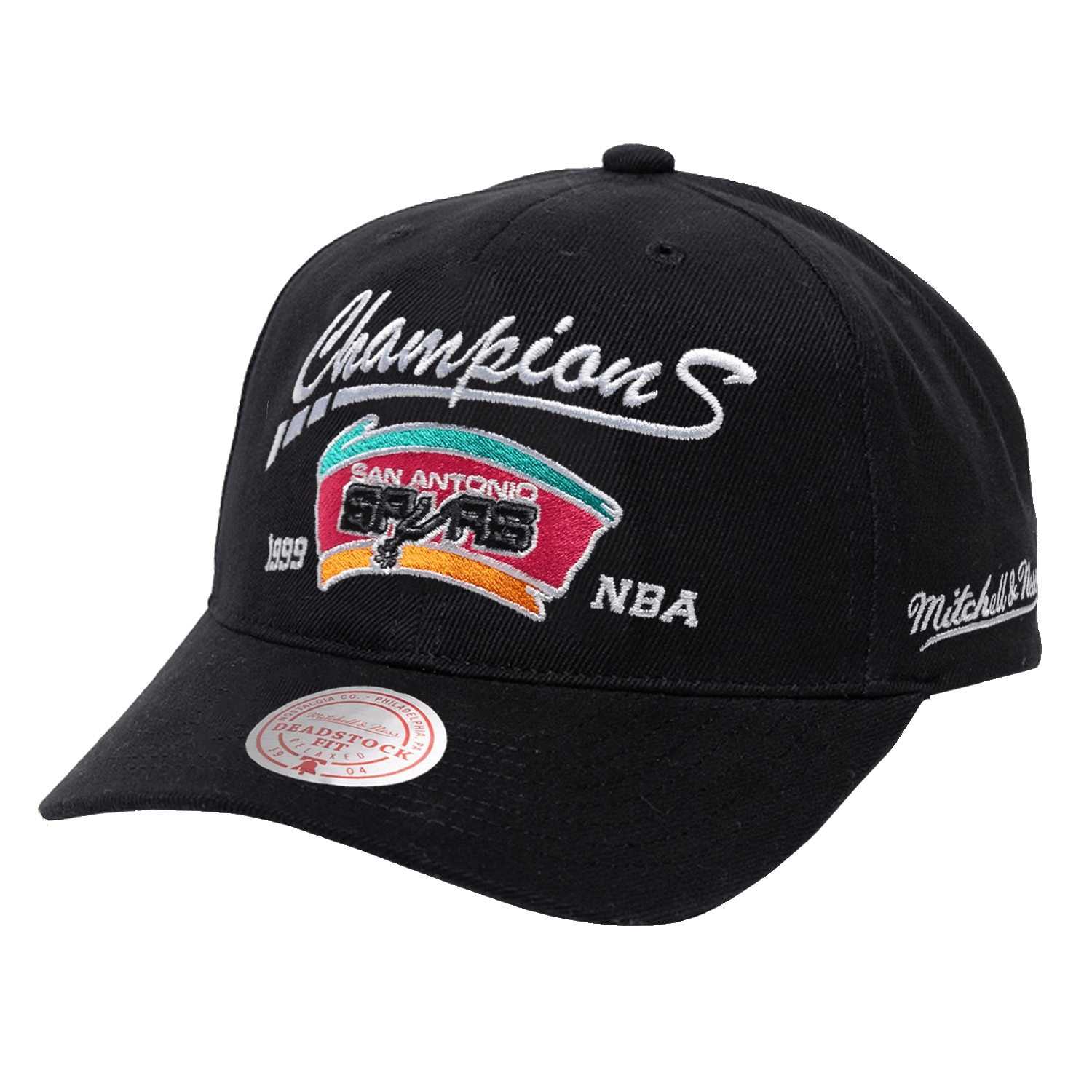 San Antonio Spurs Mitchell & Ness NBA 99 Champs Deadstock Hat - Black