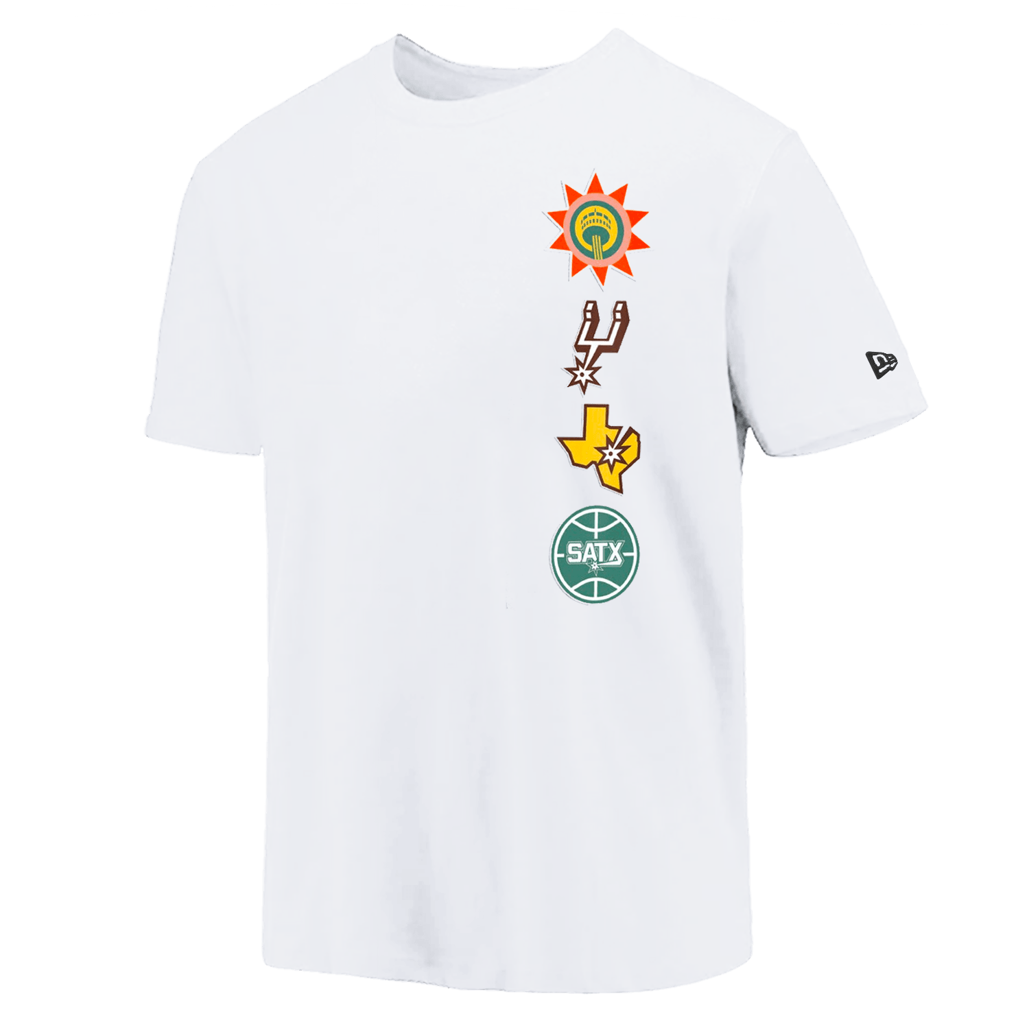 San Antonio Spurs New Era NBA 24 City Edition T-Shirt - White
