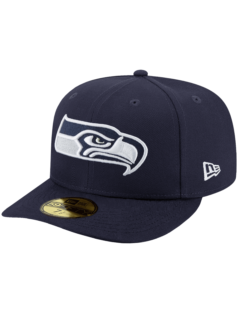 Seattle Seahawks New Era NFL Team Pre-Curved 59FIFTY Fitted Hat - Navy