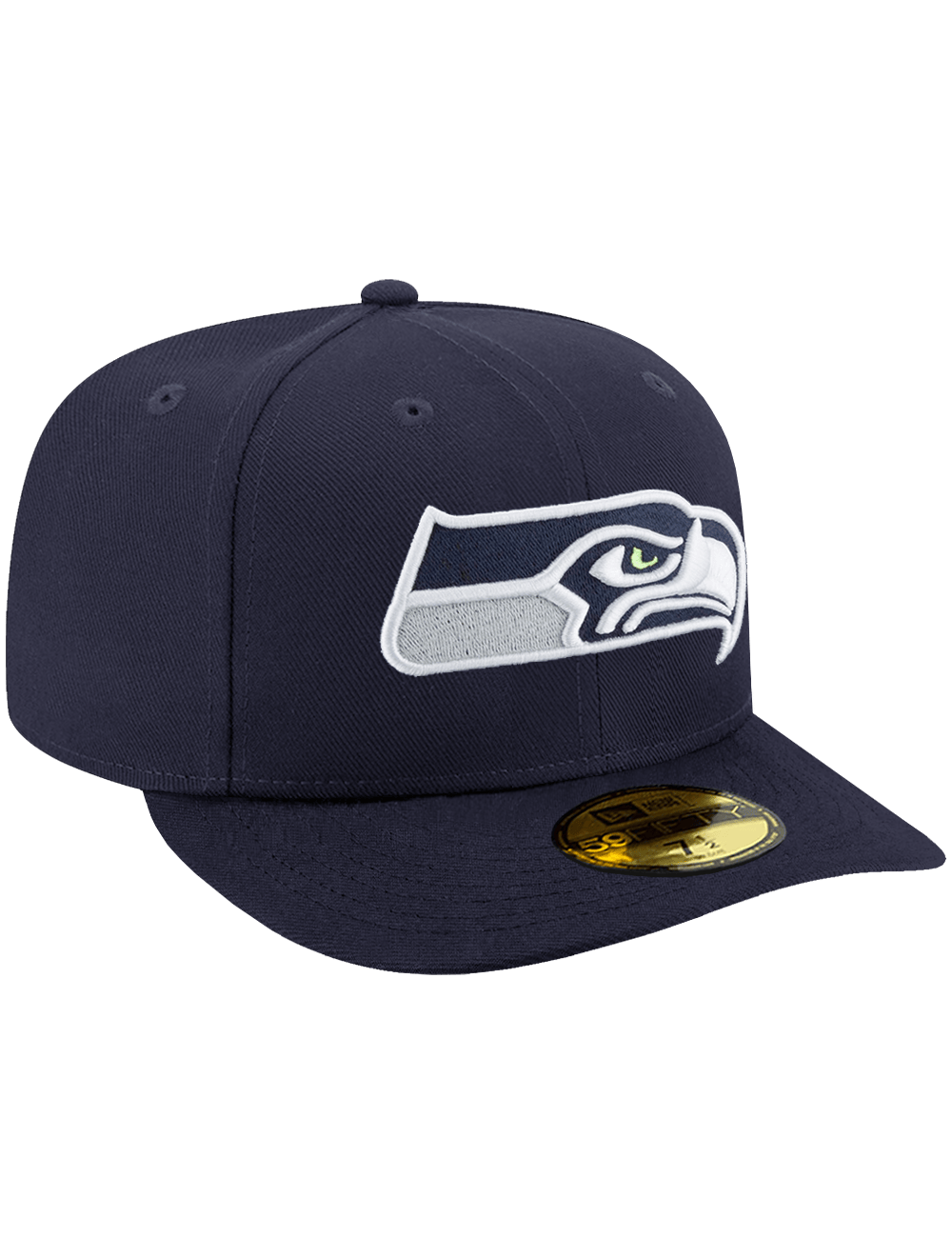 Seattle Seahawks New Era NFL Team Pre-Curved 59FIFTY Fitted Hat - Navy