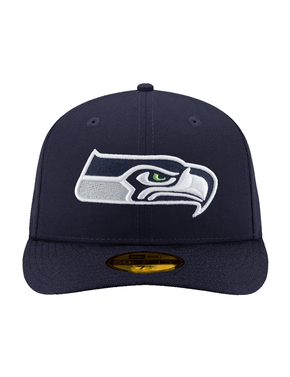 Seattle Seahawks New Era NFL Team Pre-Curved 59FIFTY Fitted Hat - Navy