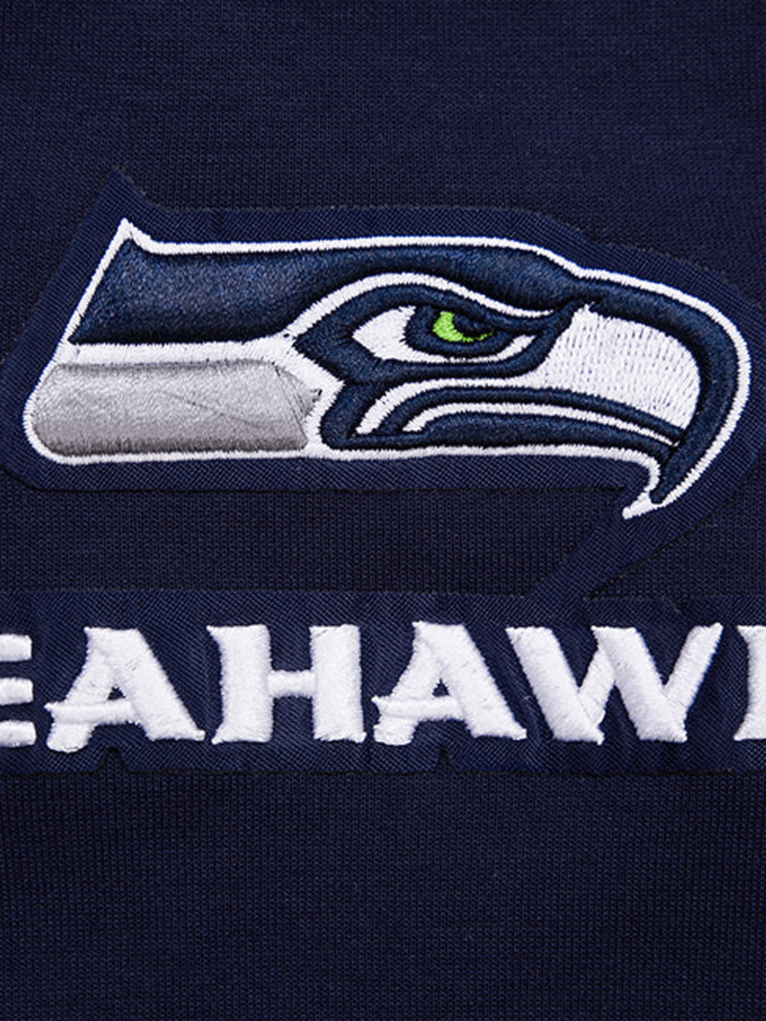 Seattle Seahawks Pro Standard NFL Team Chenille Hoodie Jumper - Navy