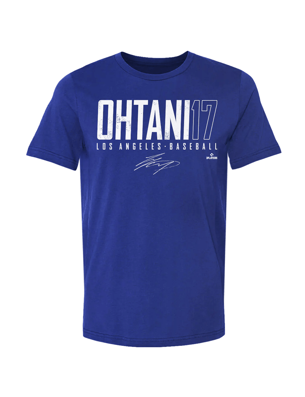 Shohei Ohtani Los Angeles Dodgers 500 Level MLB Name Number T-Shirt - Blue