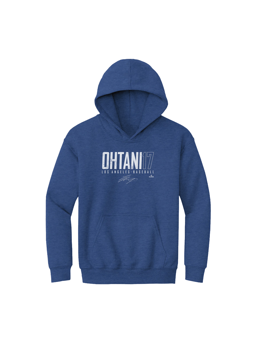 Youths Shohei Ohtani Los Angeles Dodgers 500 Level MLB Elite Hoodie Jumper - Blue