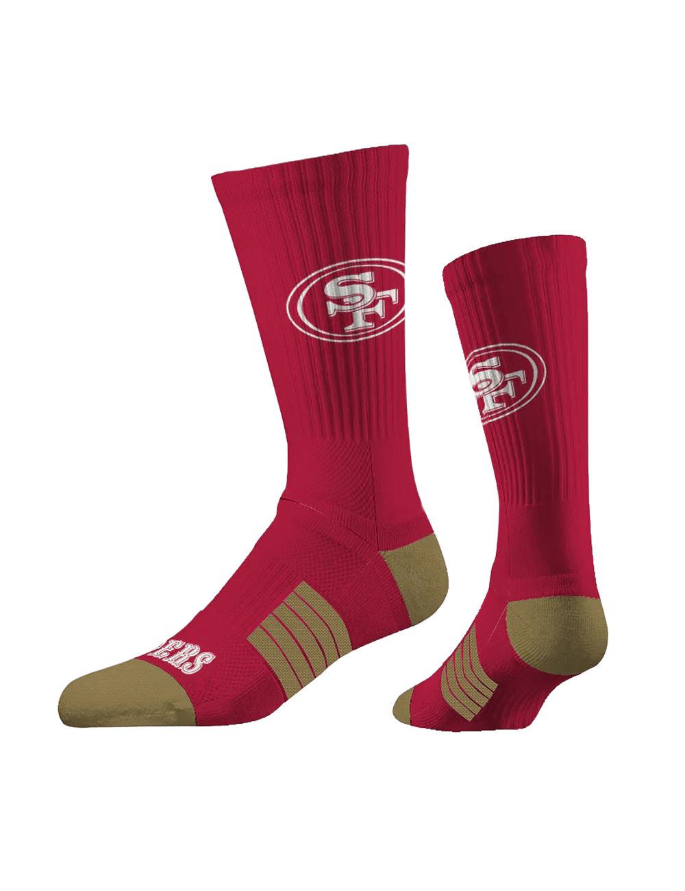 San Francisco 49ers Strideline NFL Team Premier Flex-Stretch Crew Socks