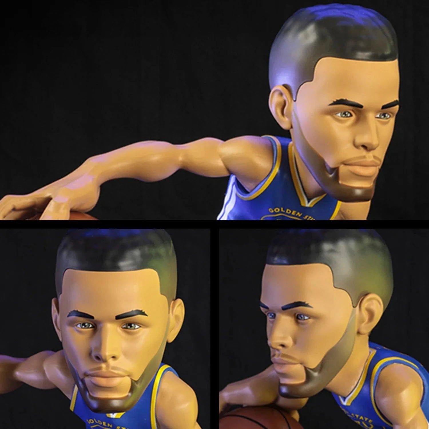 Steph Curry Golden State Warriors Small-Stars NBA 12" Figure - Blue