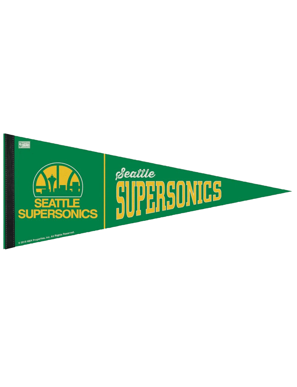 Seattle Supersonics Wincraft NBA HWC 12 x 30" Premium Felt Pennant