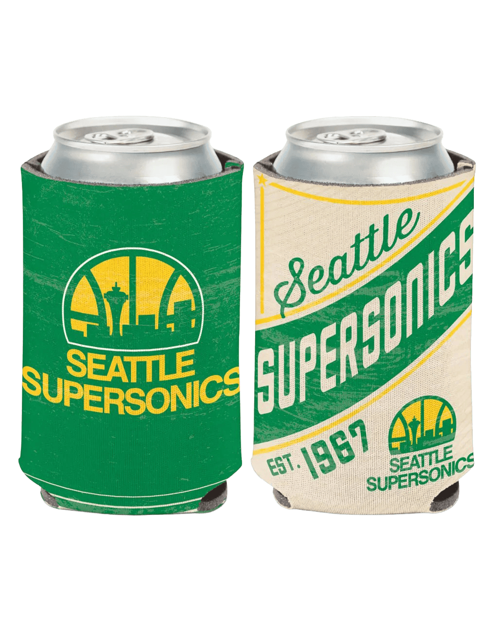 Seattle Supersonics Wincraft NBA Double Sided Can Cooler/Stubby Holder