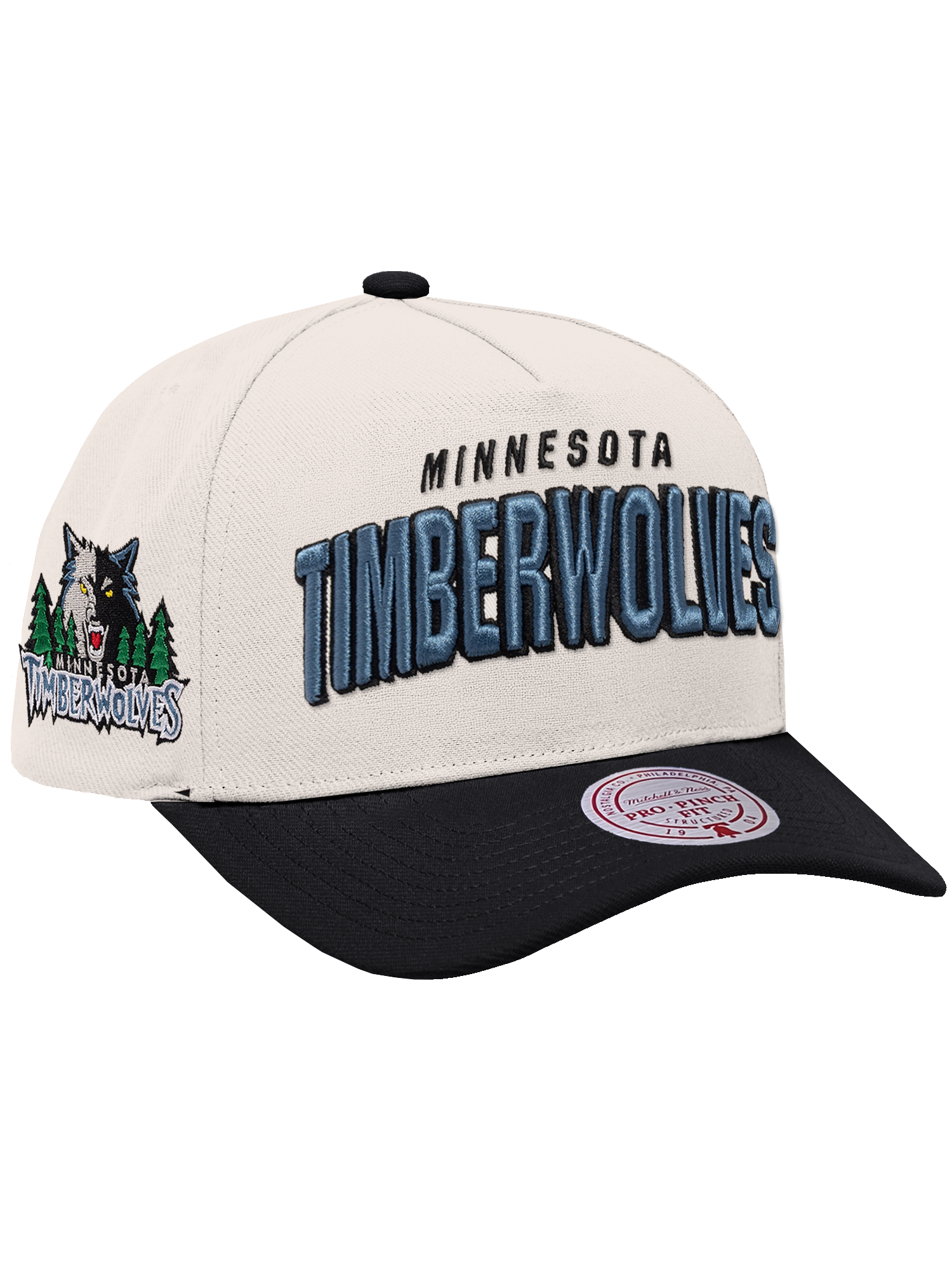 Minnesota Timberwolves Mitchell & Ness NBA HWC Draft Day Pro Pinch Snapback Hat