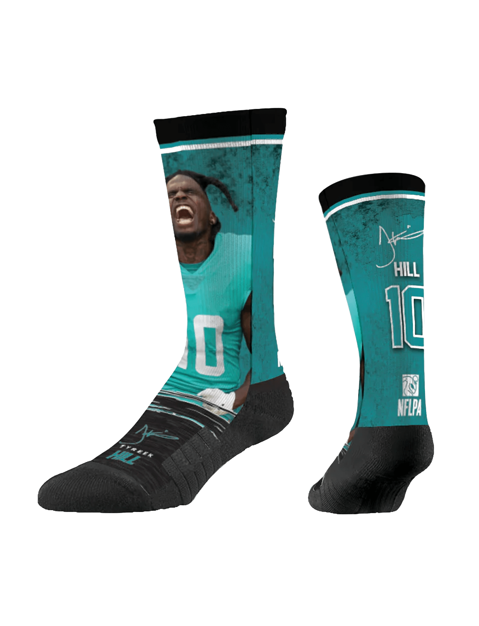 Tyreek Hill Miami Dolphins Strideline NFL Profile Premium Sub Crew Socks