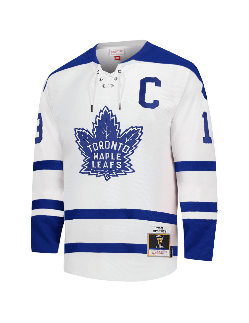 Mats Sundin Toronto Maple Leafs Mitchell & Ness NHL 01 Alt Power Play Jersey - White