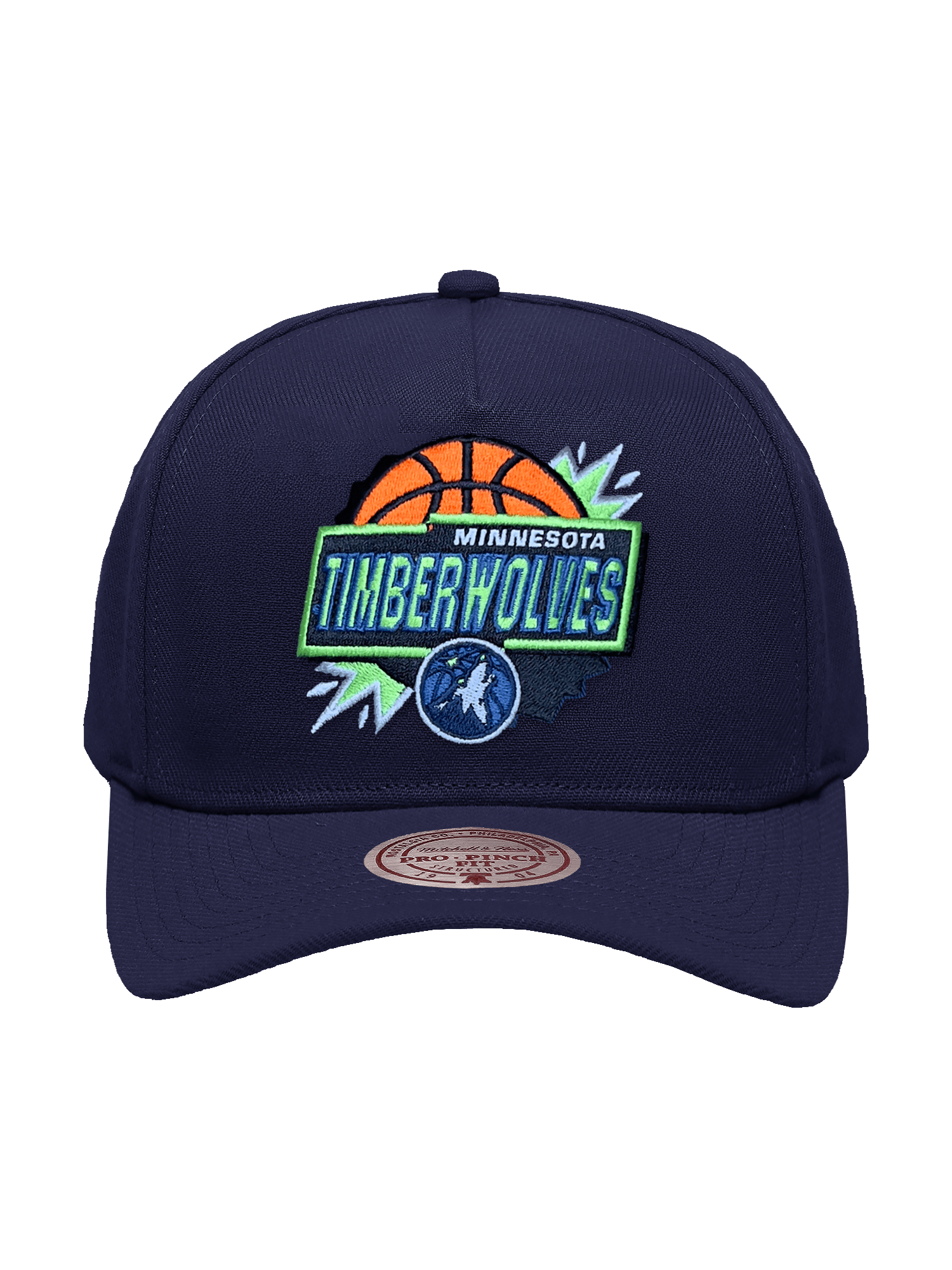 Minnesota Timberwolves Mitchell & Ness NBA Jam Session Pro Pinch Snapback Hat - Navy