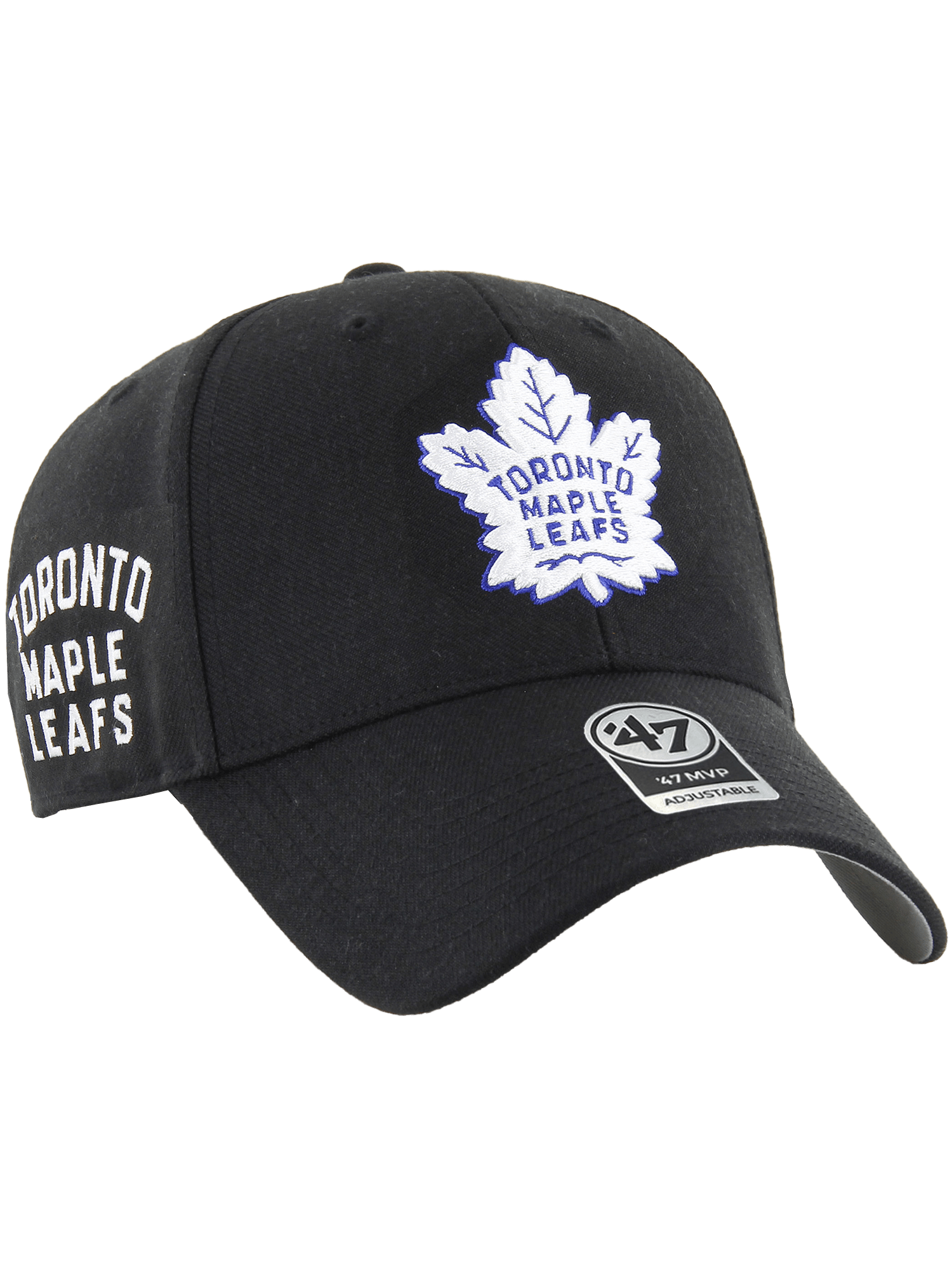 Toronto Maple Leafs '47 NHL Wordmark Hit MVP Snapback Hat - Black