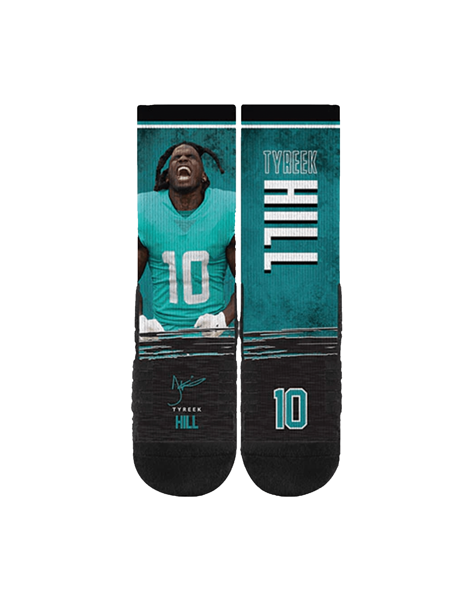 Tyreek Hill Miami Dolphins Strideline NFL Profile Premium Sub Crew Socks