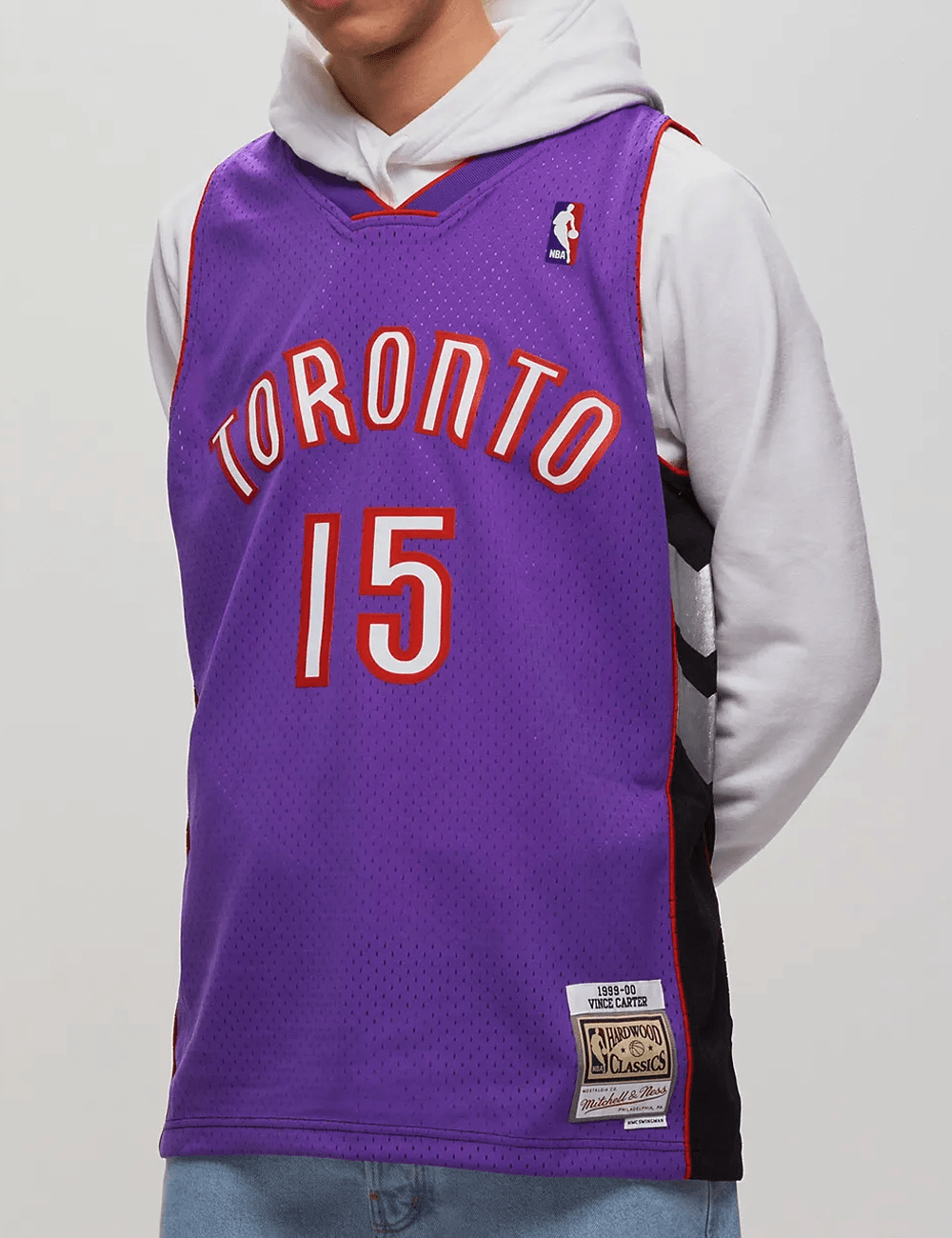 Vince Carter Toronto Raptors Mitchell & Ness NBA 99-00 Home HWC Swingman Jersey - Purple