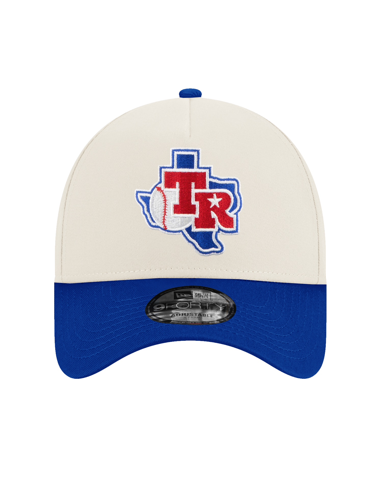 Texas Rangers New Era MLB Arlington 9FORTY A-Frame Snapback Hat - Chrome