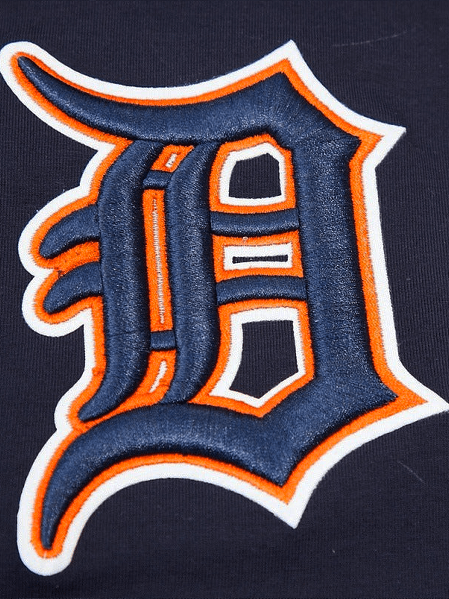 Detroit Tigers Pro Standard MLB Team Chenille Flex T-Shirt - Navy
