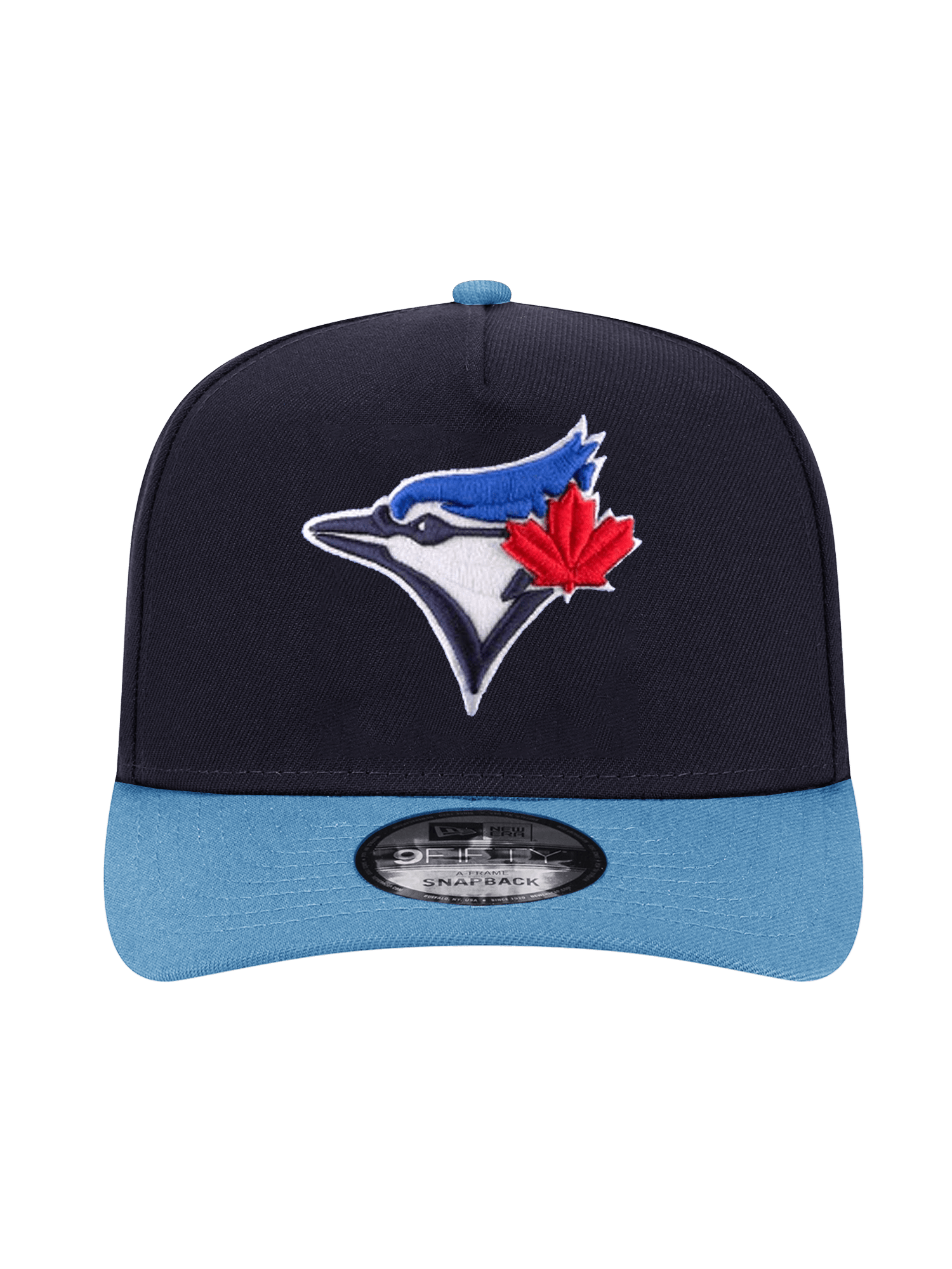 Toronto Blue Jays New Era MLB Team 2T Pre-Curved 9FIFTY A-Frame Snapback Hat - Navy