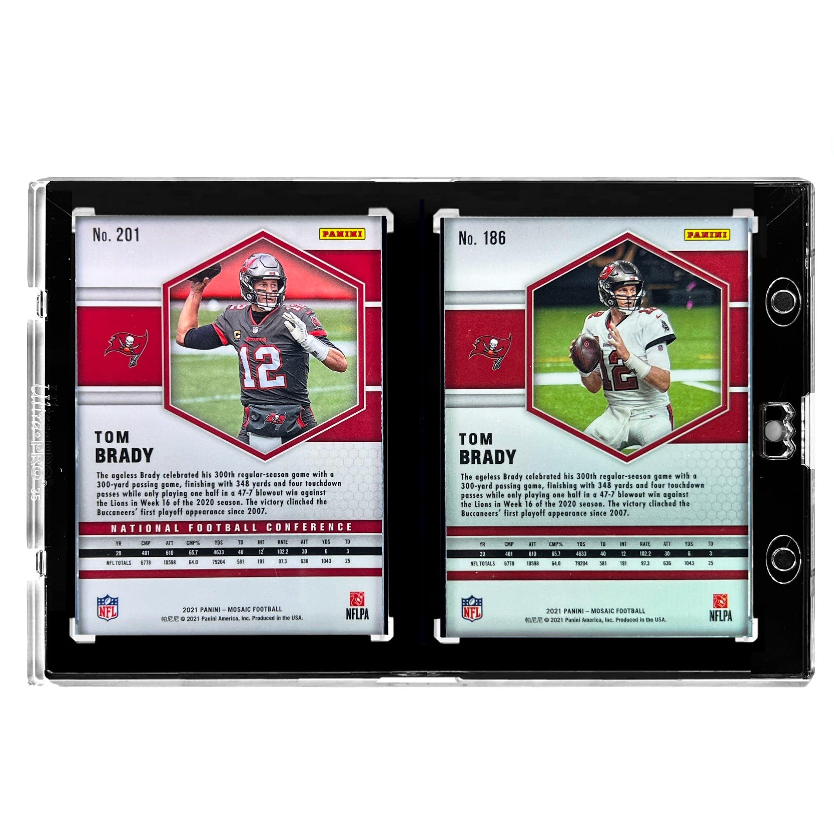 Tom Brady Tampa Bay Buccaneers Panini NFL 21 Mosaic Base 2 Card Set