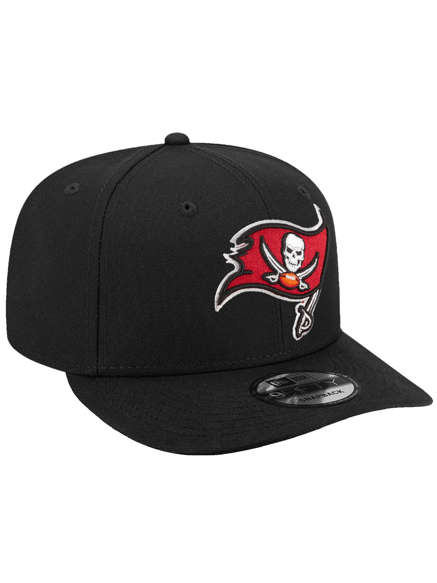 Tampa Bay Buccaneers New Era NFL Team 9FIFTY Pre-Curved Snapback Hat - Black