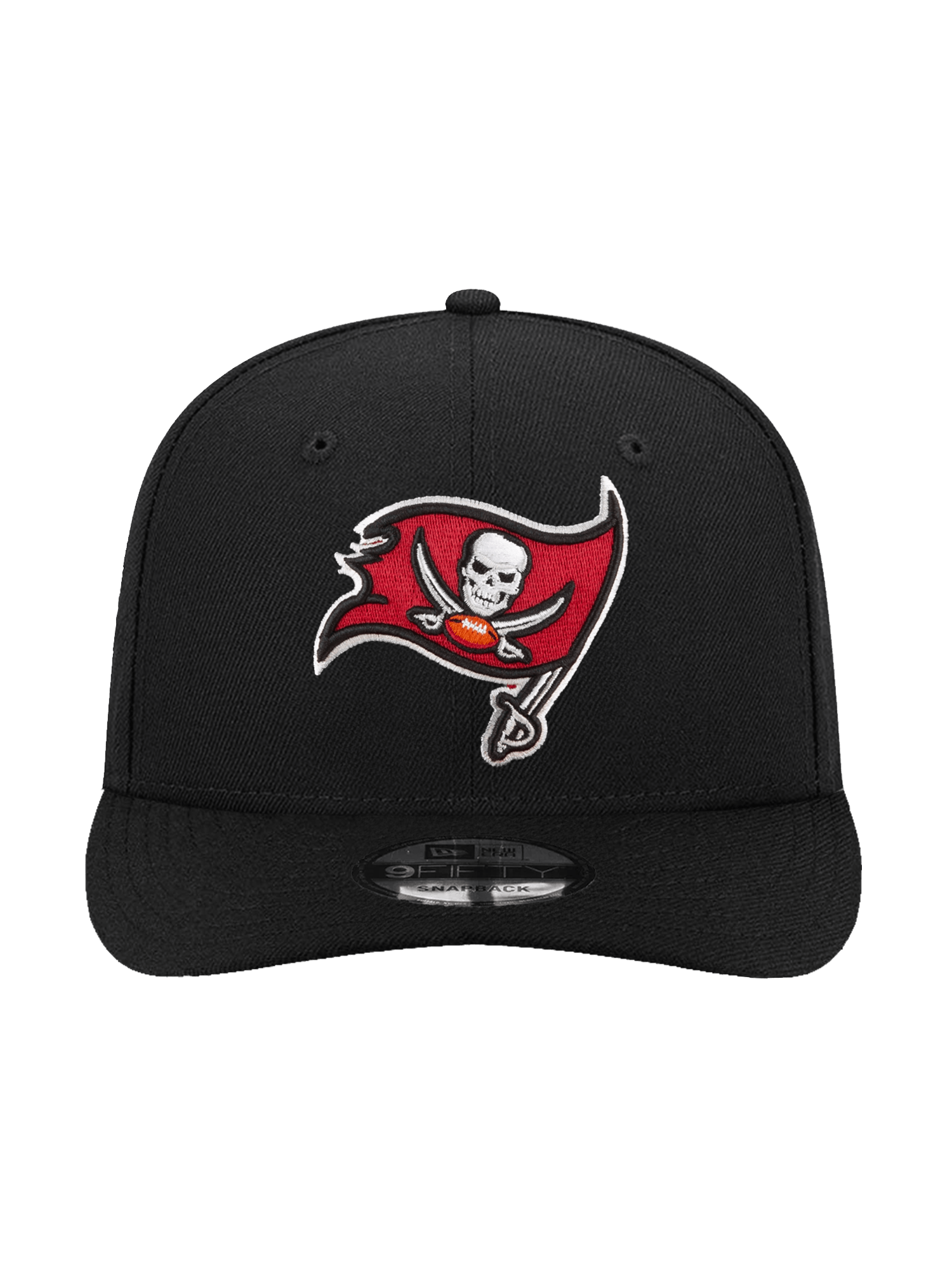 Tampa Bay Buccaneers New Era NFL Team 9FIFTY Pre-Curved Snapback Hat - Black