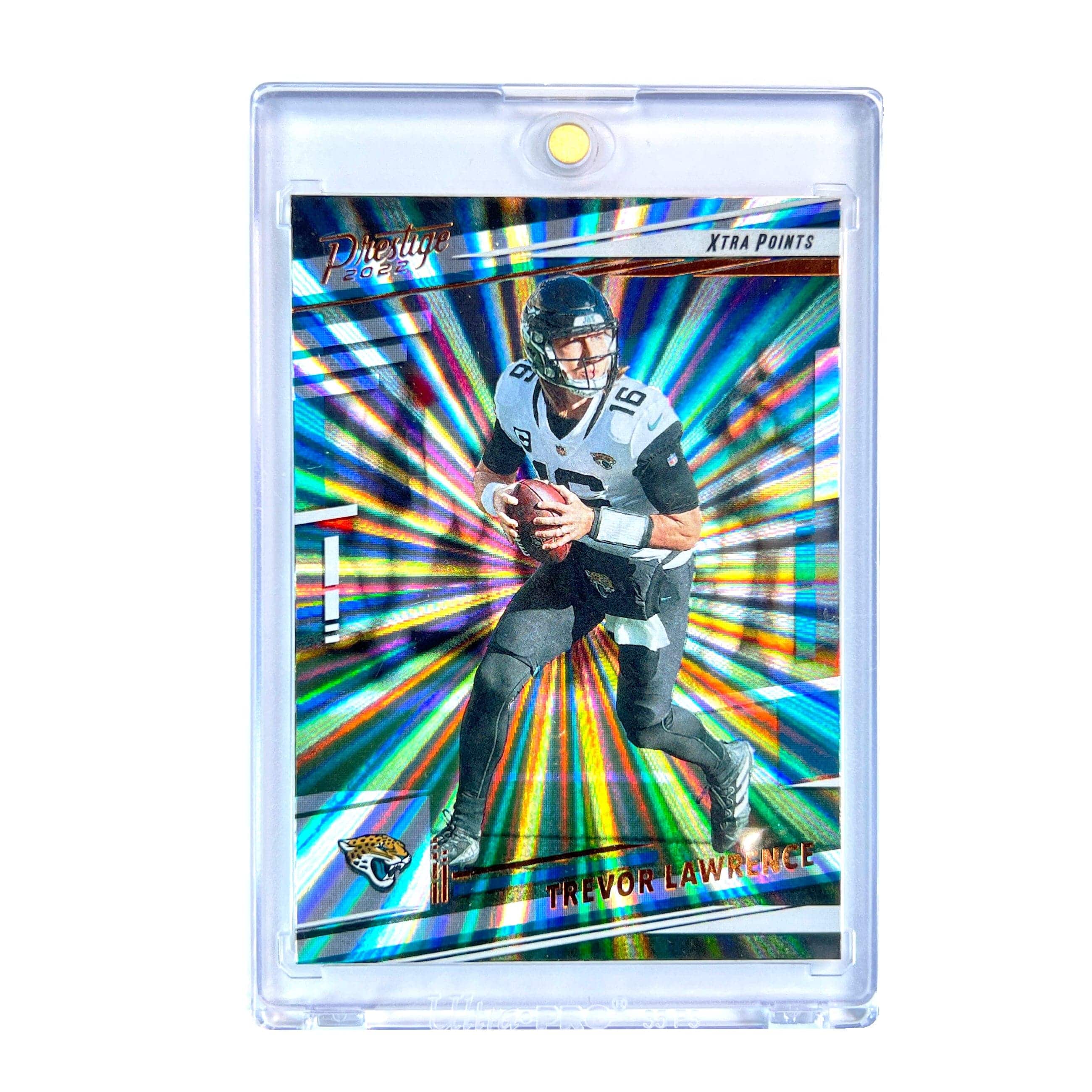 Trevor Lawrence Jacksonville Jaguars Panini NFL 22 Xtra Pts Sunburst Card