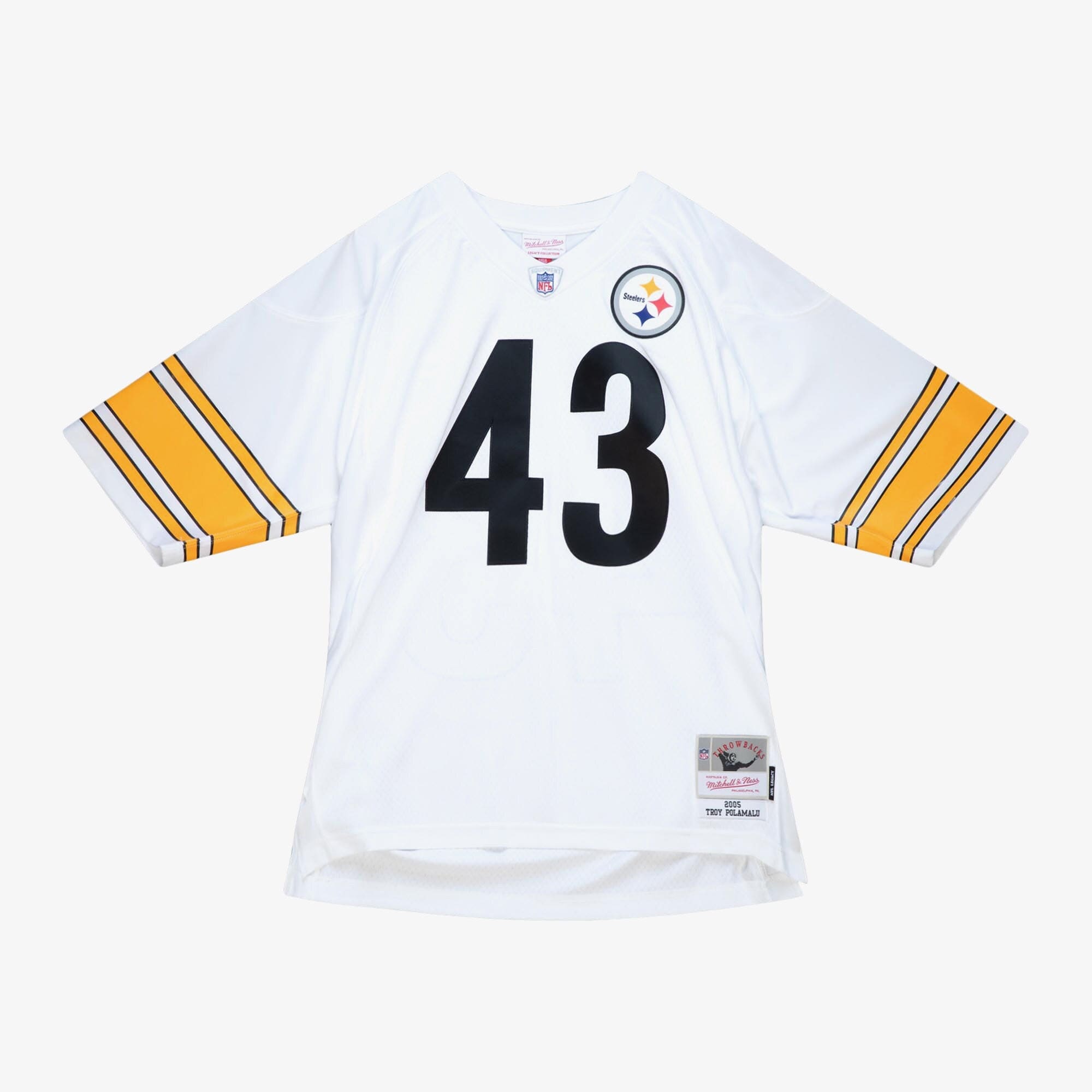 Troy Polamalu Pittsburgh Steelers Mitchell & Ness NFL 05 Legacy Jersey - White