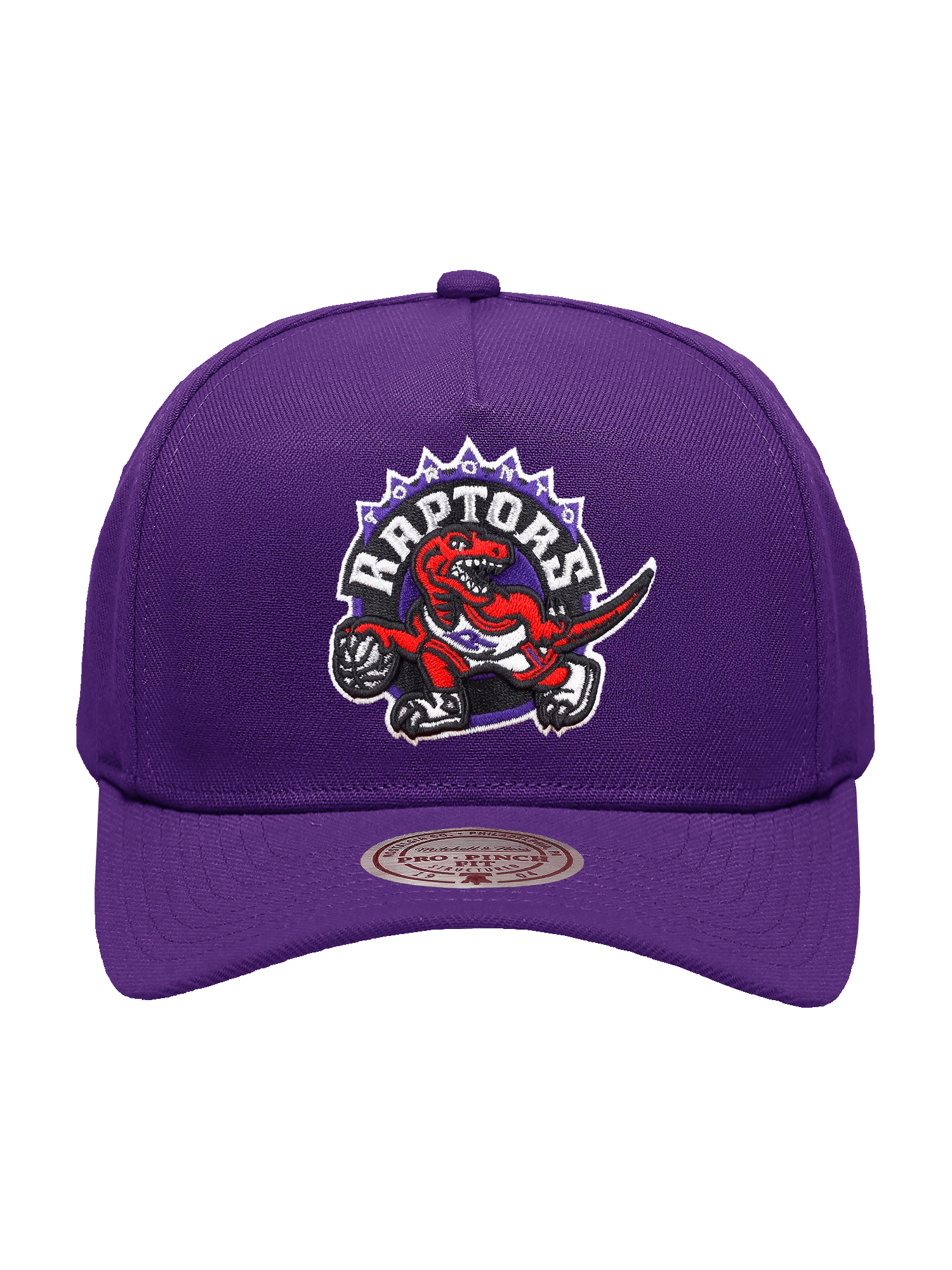 Toronto Raptors Mitchell & Ness NBA HWC Pro Pinch Snapback Hat - Purple