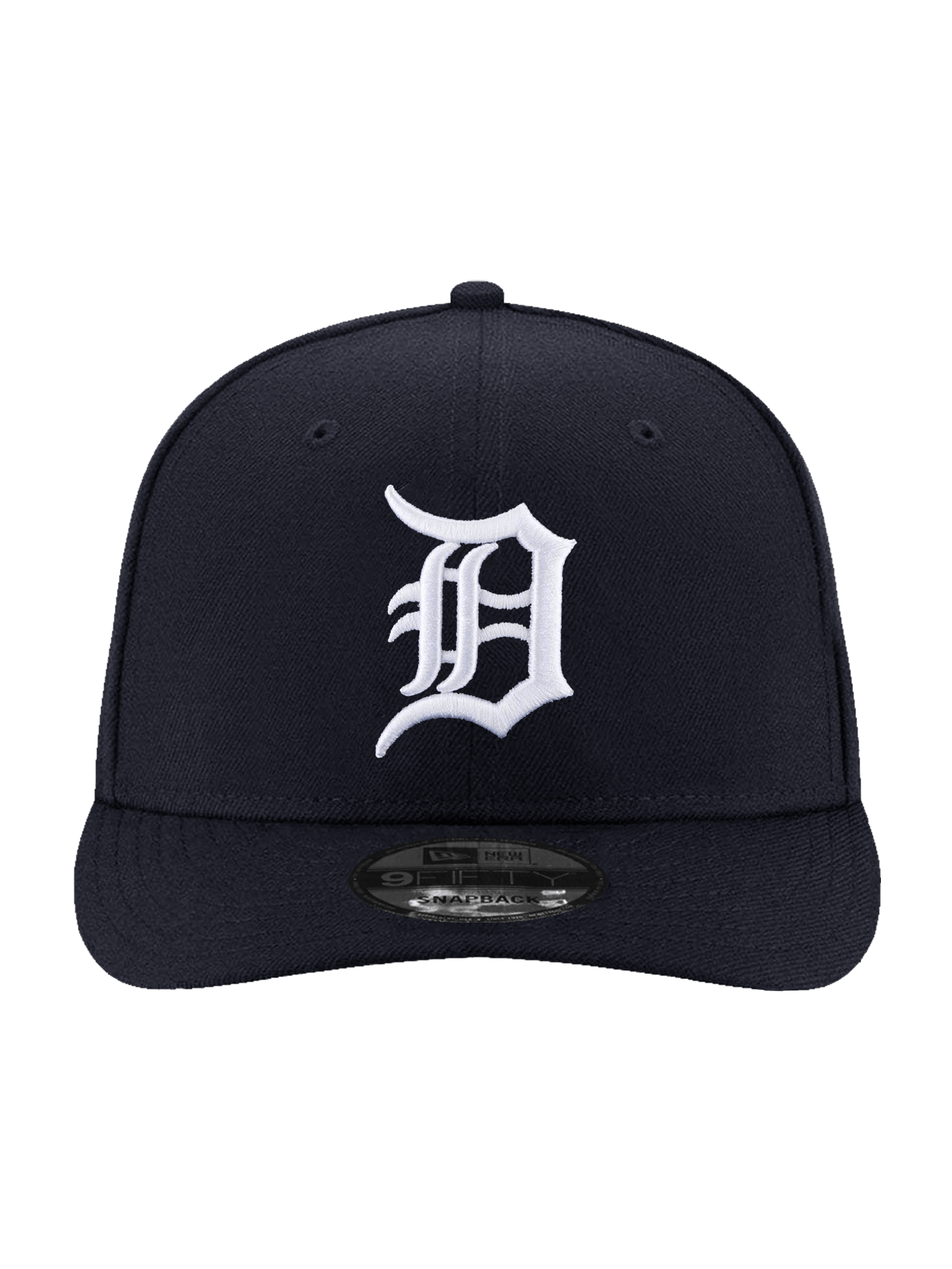 Detroit Tigers New Era MLB Team Pre-Curved 9FIFTY Snapback Hat - Navy