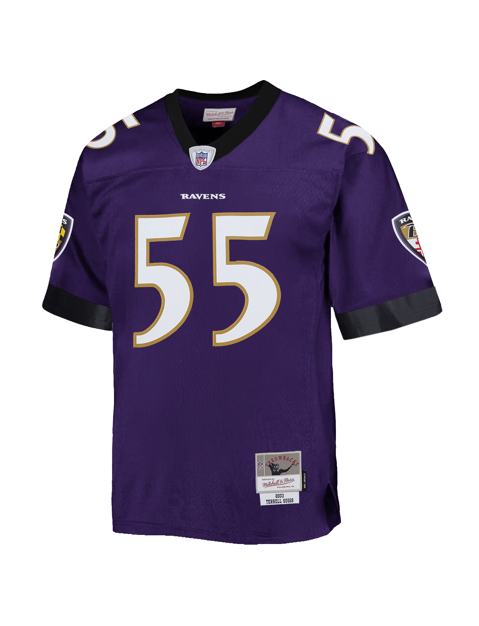 Terrell Suggs Baltimore Ravens Mitchell & Ness NFL 03 Legacy Jersey - Purple