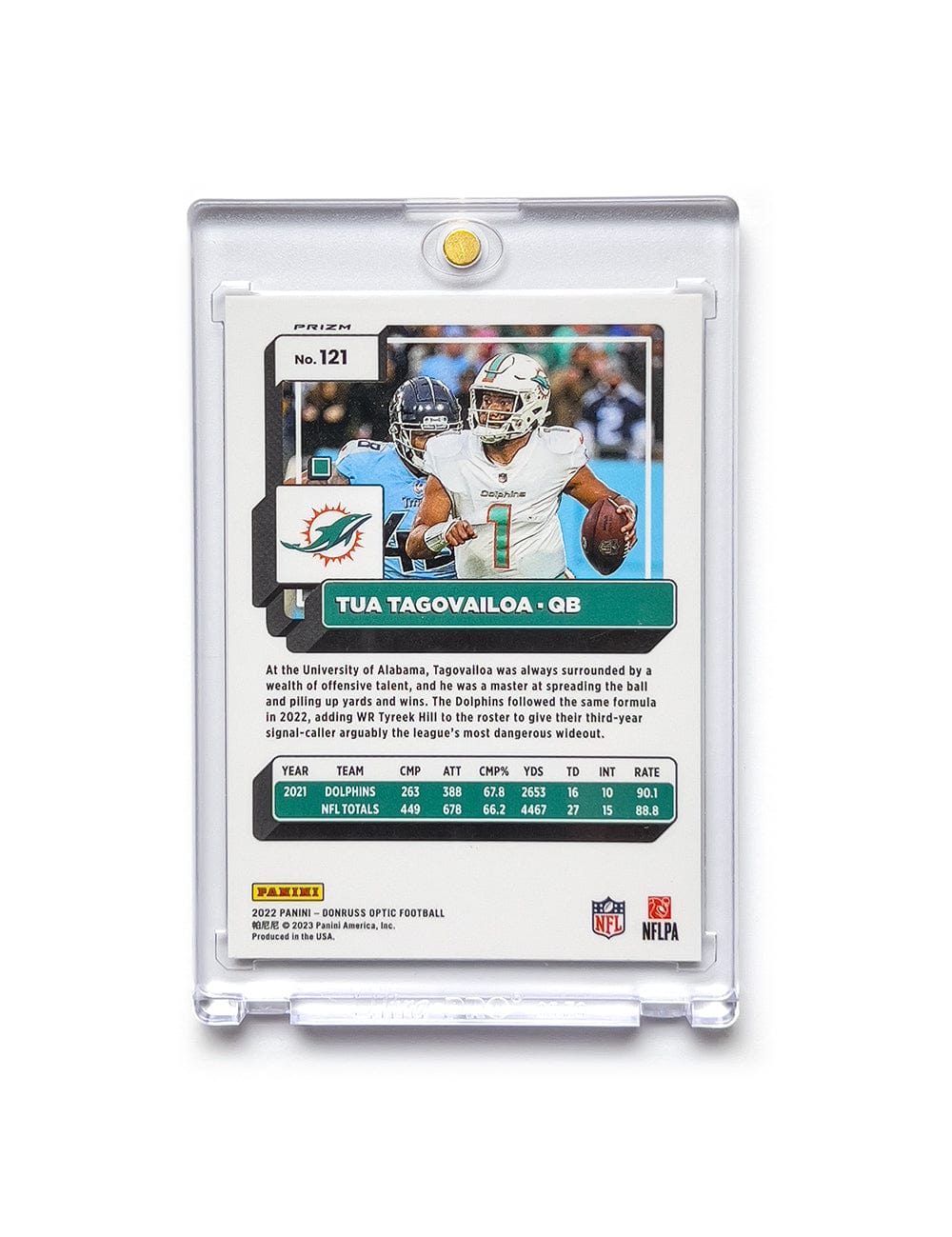 Tua Tagovailoa Miami Dolphins Panini NFL 22 Optic Holo Card
