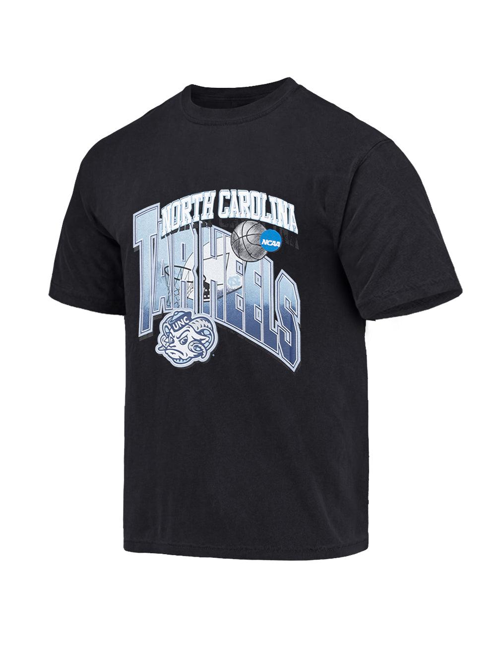 North Carolina Tar Heels NCAA Dual Arch Vintage T-Shirt - Faded Black
