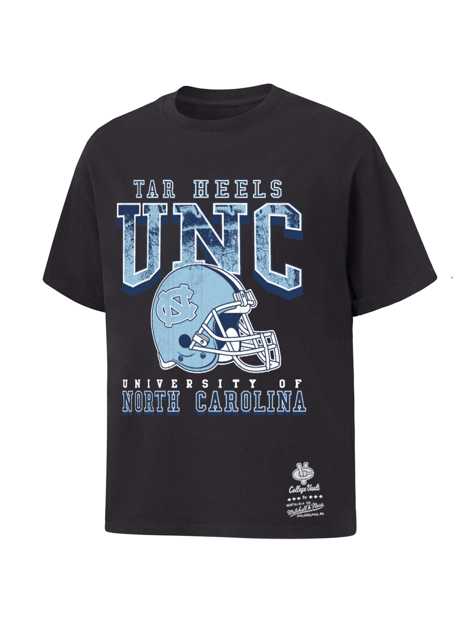 North Carolina Tar Heels Mitchell & Ness NCAA Champs Arch Vintage T-Shirt - Washed Black