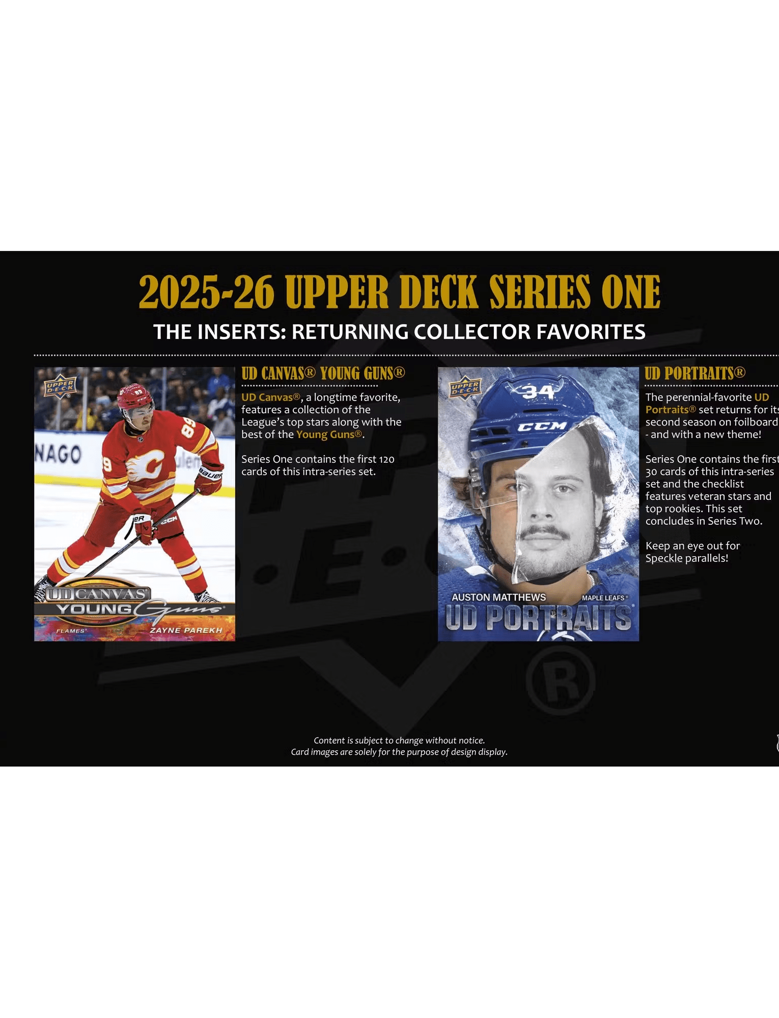 2025-26 Upper Deck NHL Series 1 Hockey Trading Card Tin