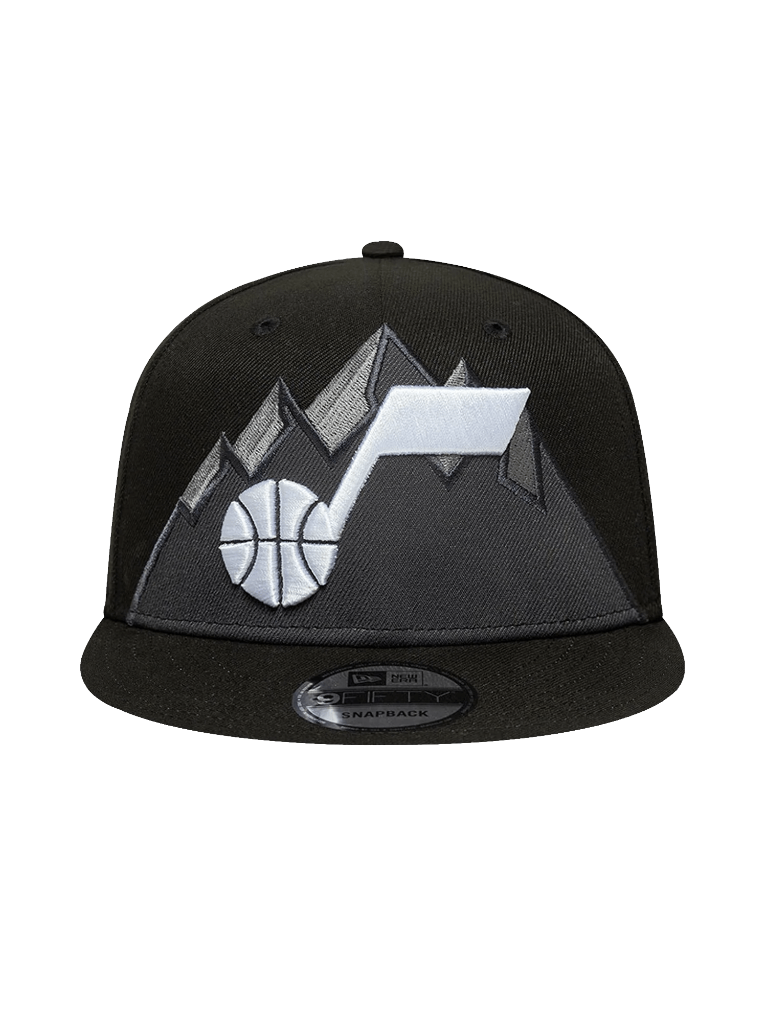 Utah Jazz New Era NBA Statement 9FIFTY Snapback Hat - Black