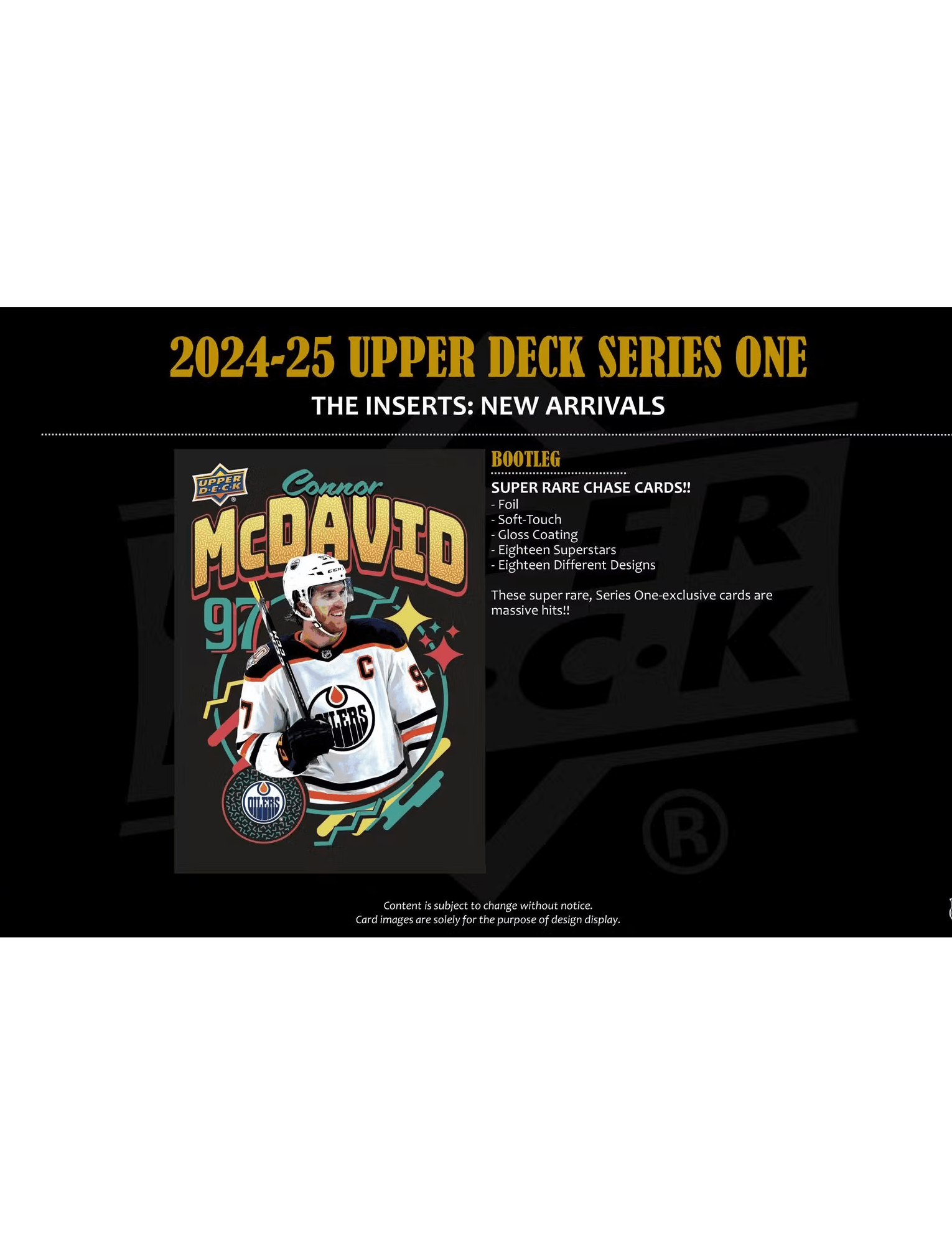 2025-26 Upper Deck NHL Series 1 Hockey Trading Card Tin