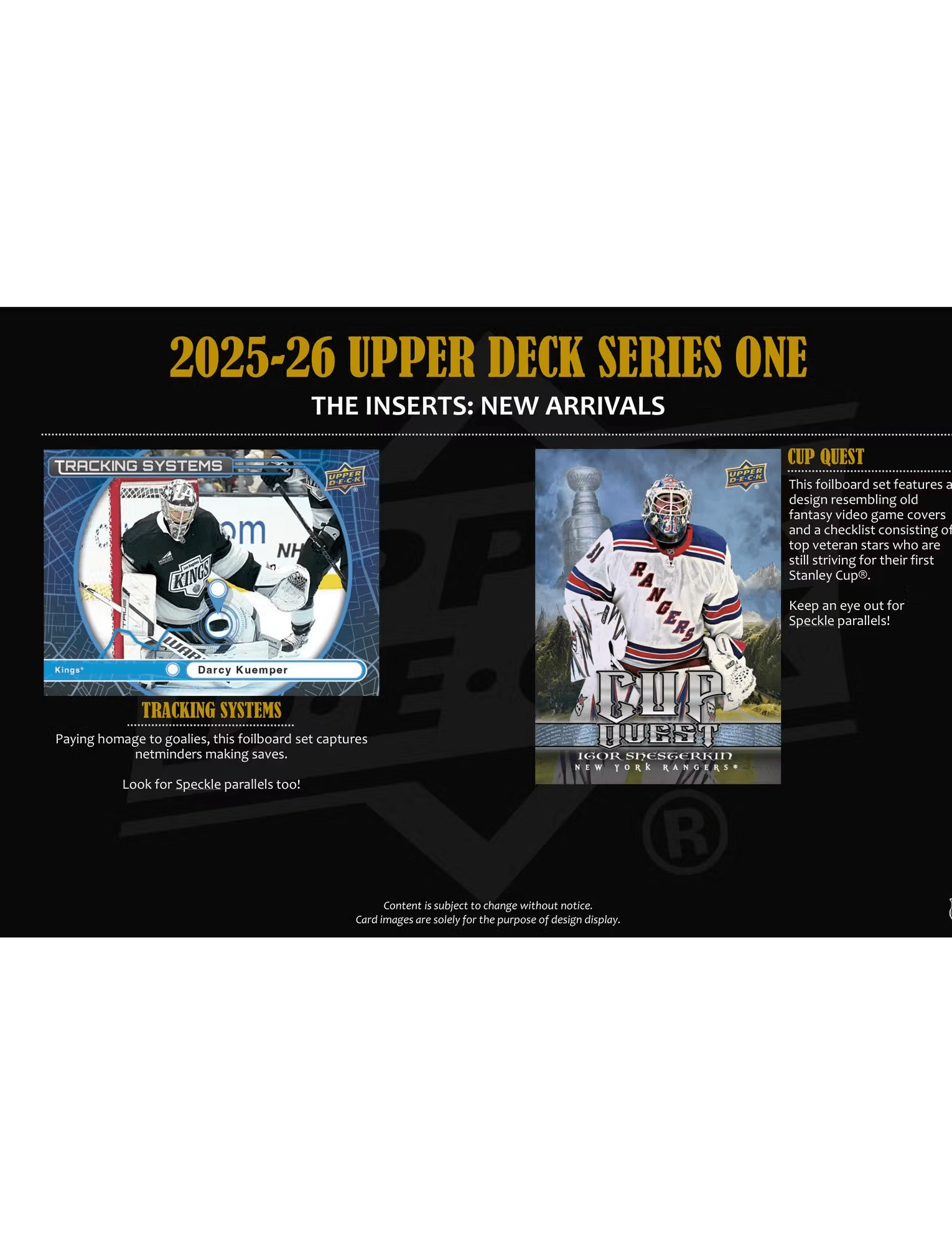 2025-26 Upper Deck NHL Series 1 Hockey Trading Card Tin