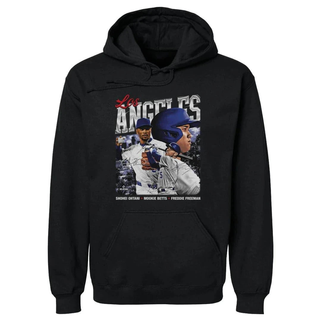 Los Angeles Dodgers 500 Level MLB Trio Hoodie Jumper - Black