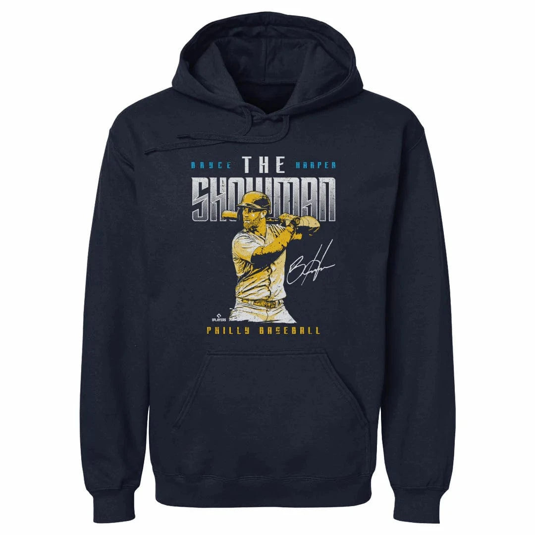 Bryce Harper Philadelphia Phillies 500 Level MLB Showman Hoodie Jumper - Navy