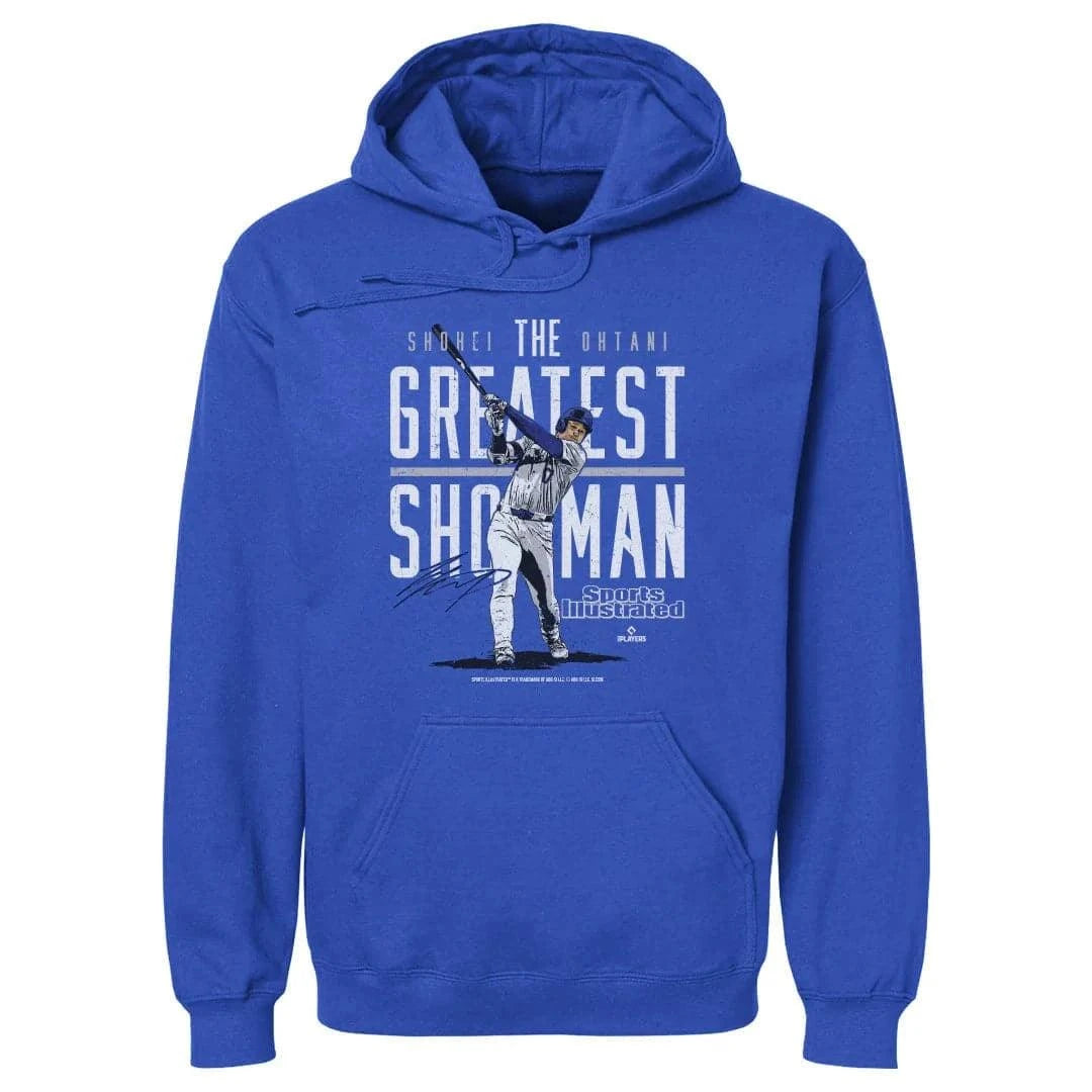 Shohei Ohtani Los Angeles Dodgers 500 Level MLB Greatest Hoodie Jumper - Blue